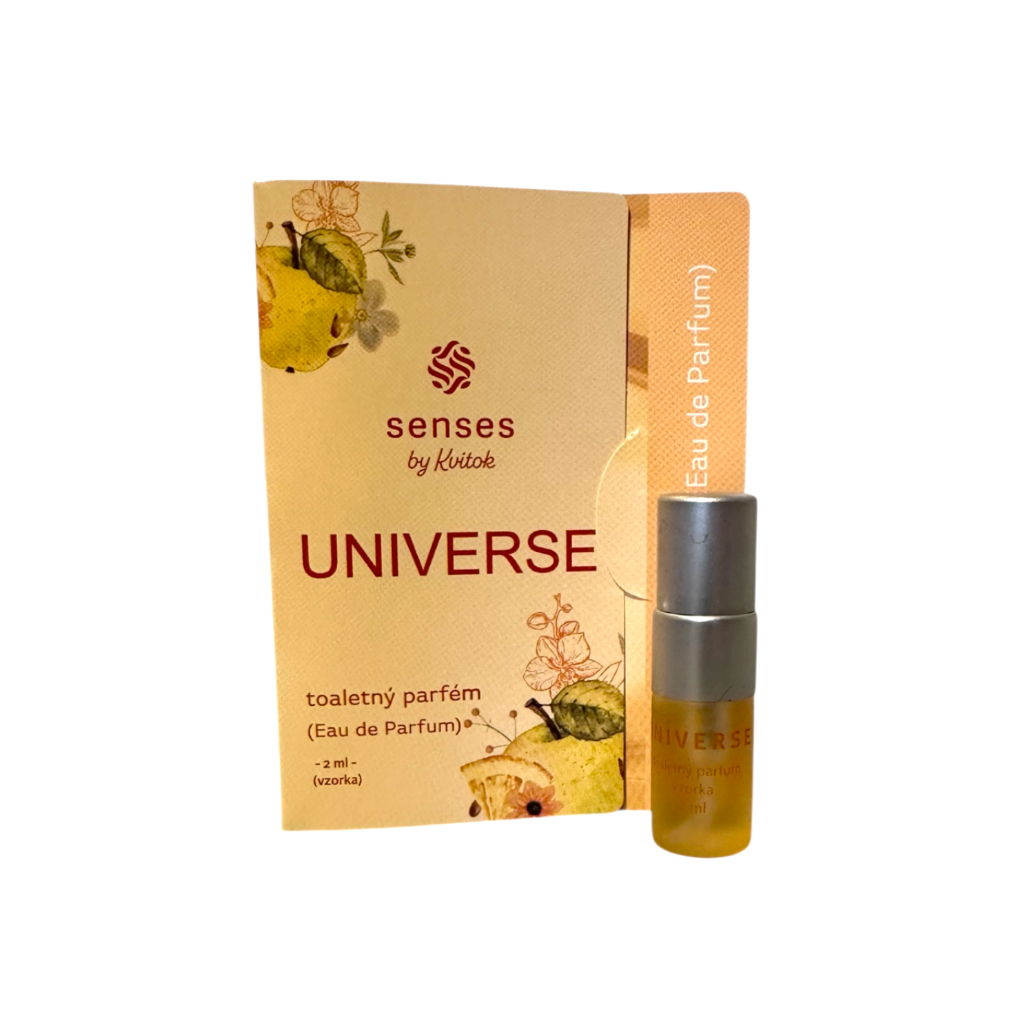 Kvitok Senses Toaletní parfém Universe - vzorek (2 ml) - svěží unisex vůně Kvitok