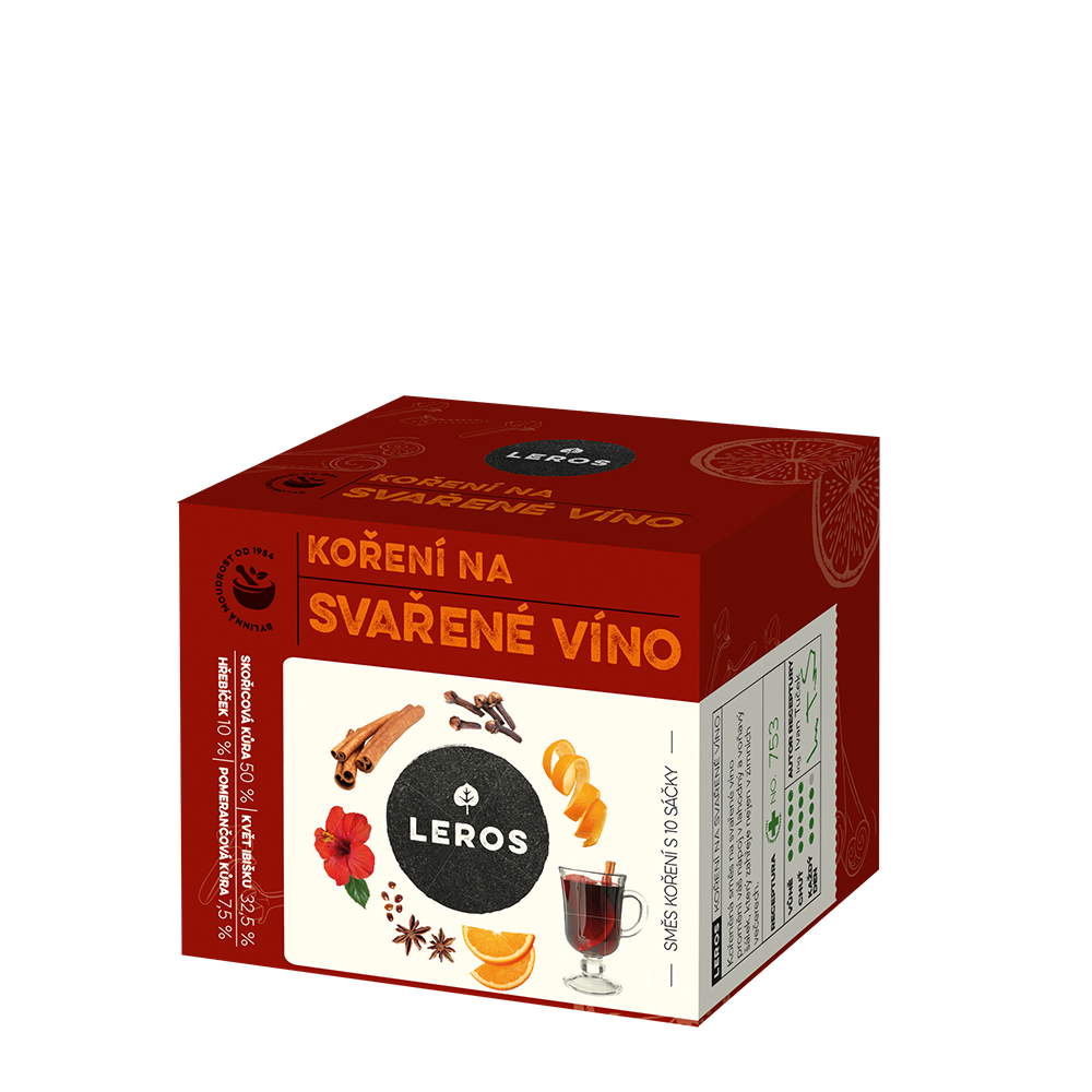 LEROS Koření na svařené víno (10 x 2 g) - ideální na zimní večery LEROS