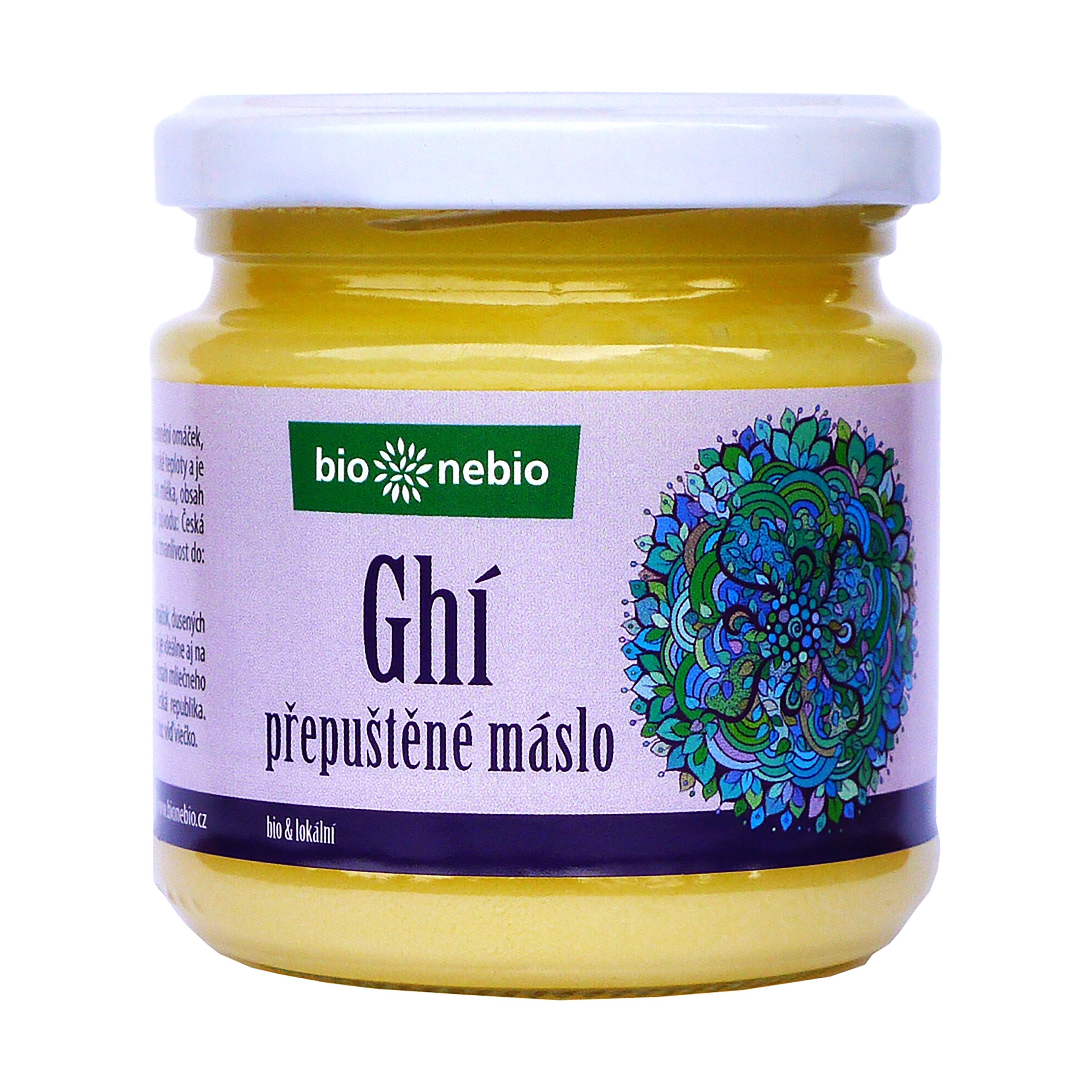 Máslo přepuštěné ghí ČESKÉ 210 ml BIO   BIO NEBIO Bio nebio