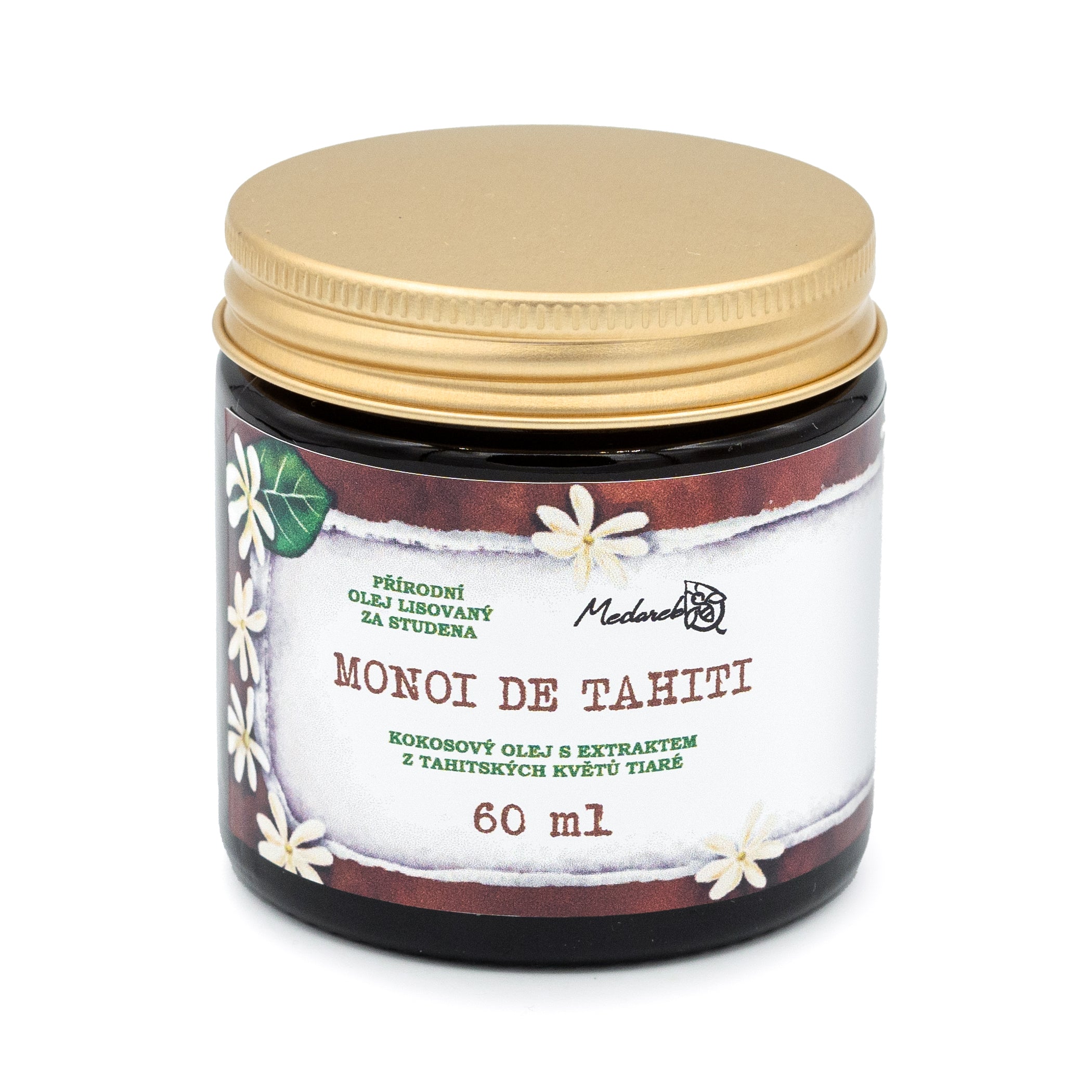 Medarek Kokosový olej Monoi de Tahiti (60 ml) - s květinovou vůní Medarek