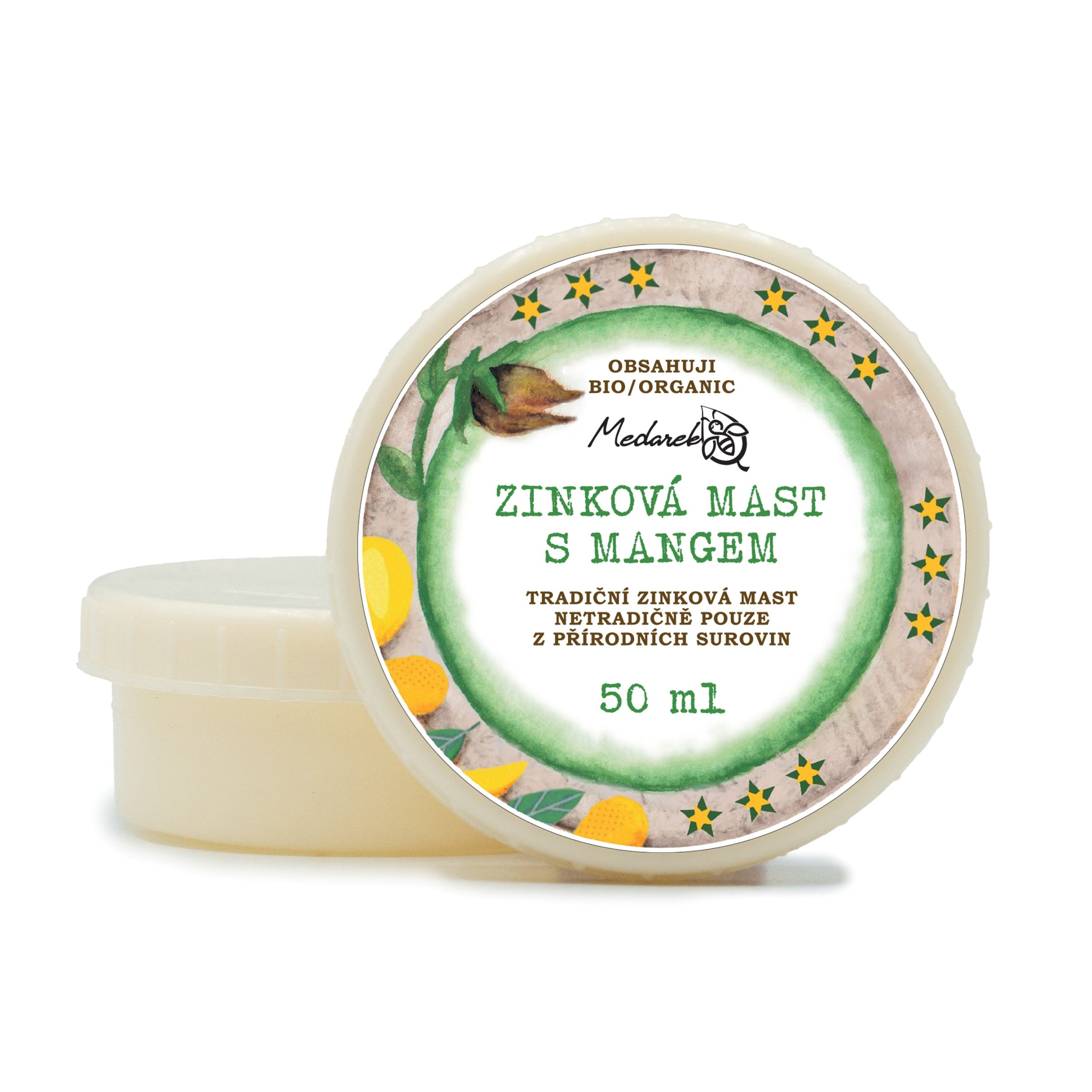 Medarek Zinková mast s mangem (50 ml) - na kožní problémy už od narození Medarek