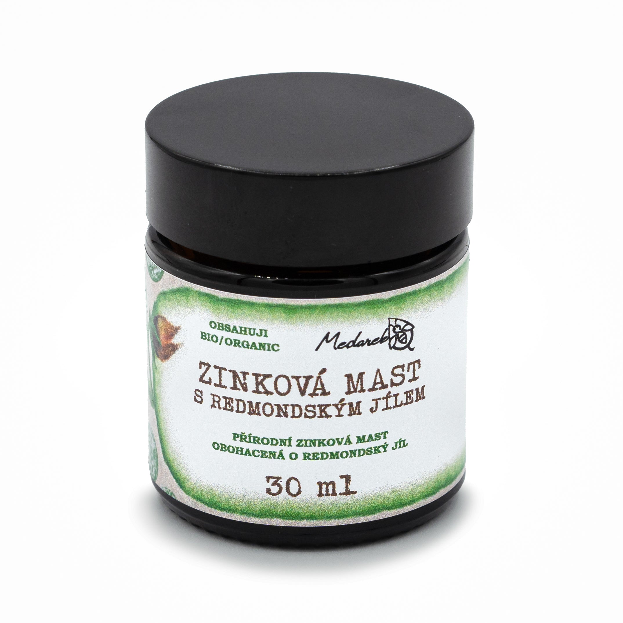Medarek Zinková mast s redmondským jílem - 30 ml - vhodná od narození Medarek