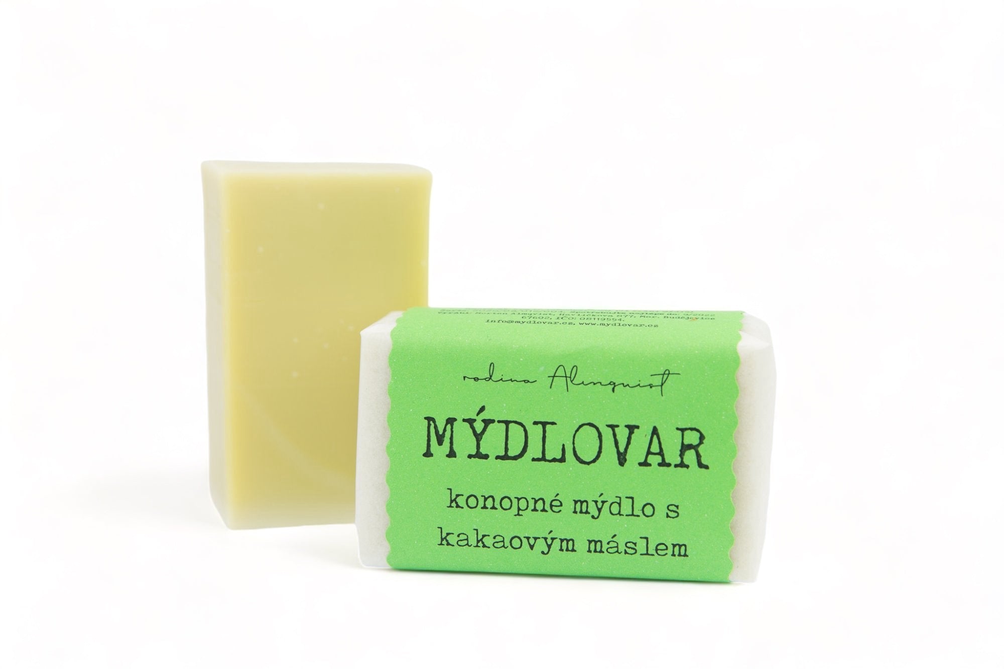 Mýdlovar Konopné mýdlo s kakaovým máslem - 120 g - i pro suchou a problematickou pokožku Mýdlovar