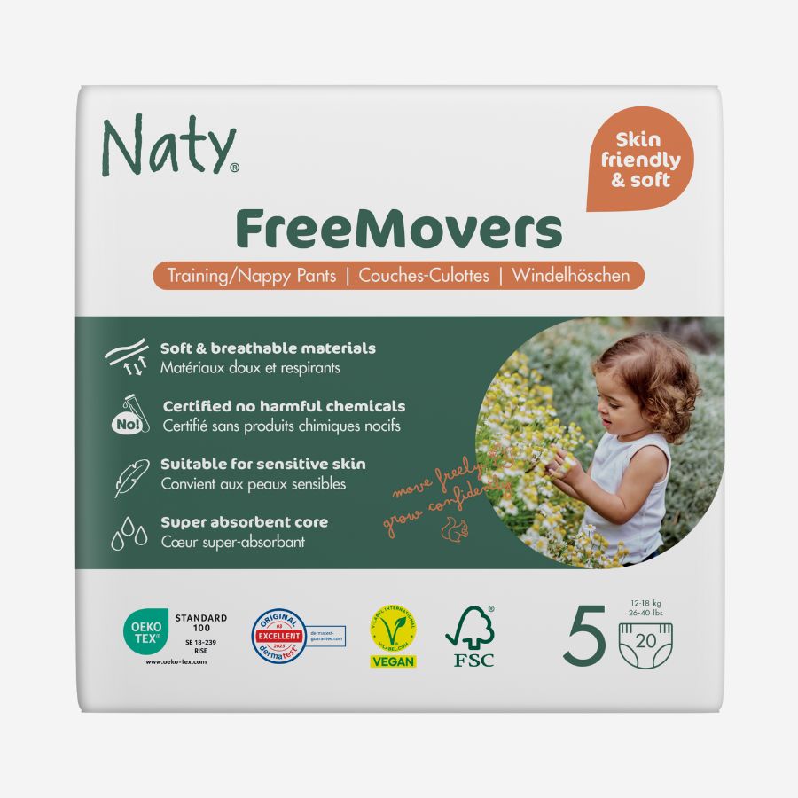 Naty Natahovací plenkové kalhotky Junior 5 (12-18 kg) (20 ks) Naty