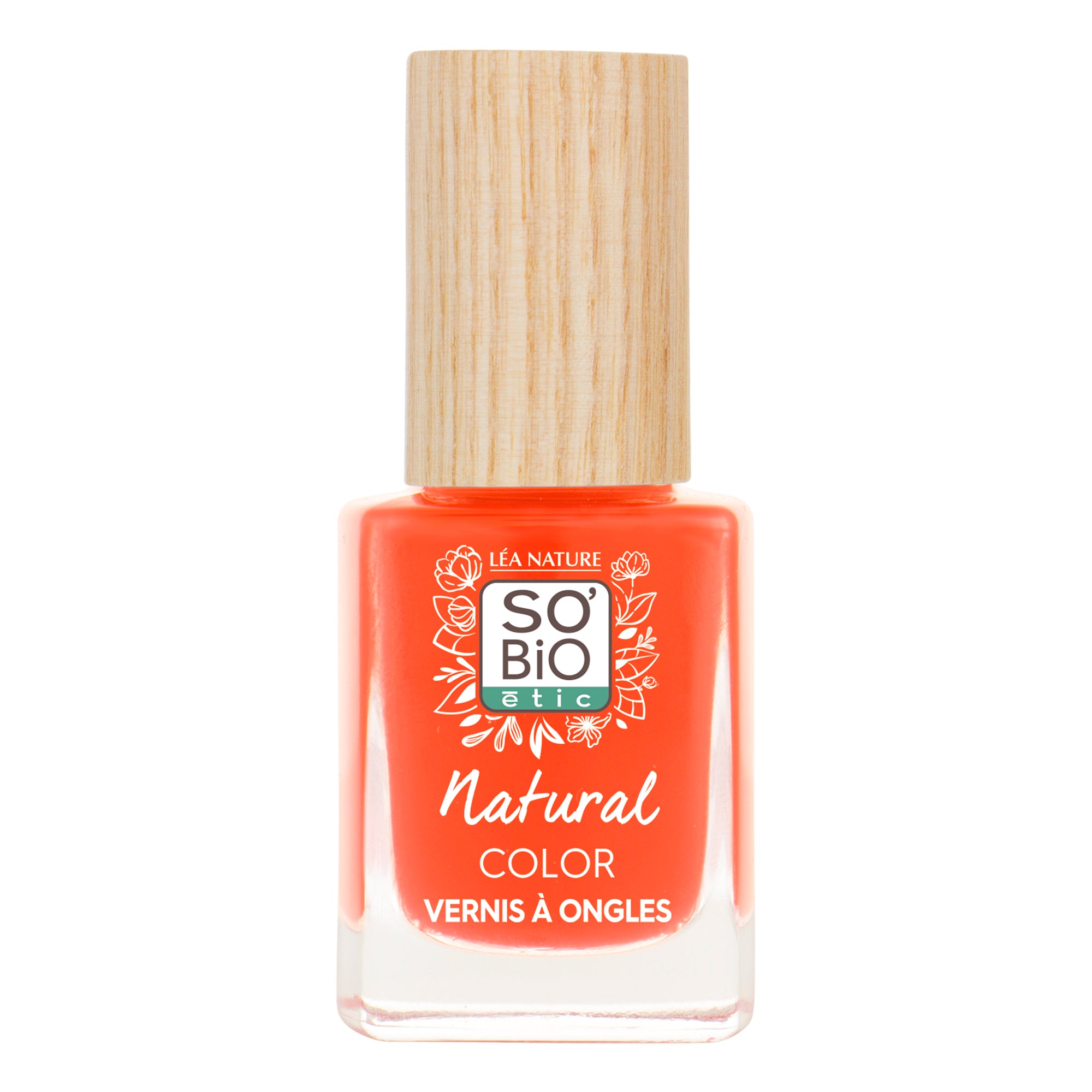 SO’BiO étic Lak na nehty - 30 oranžový pop (11 ml) - se zářivou a intenzivní barvou SO’BiO étic
