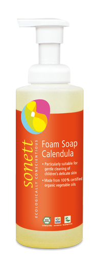 Sonett Tekuté pěnové mýdlo pro děti - měsíček BIO - 200 ml Sonett