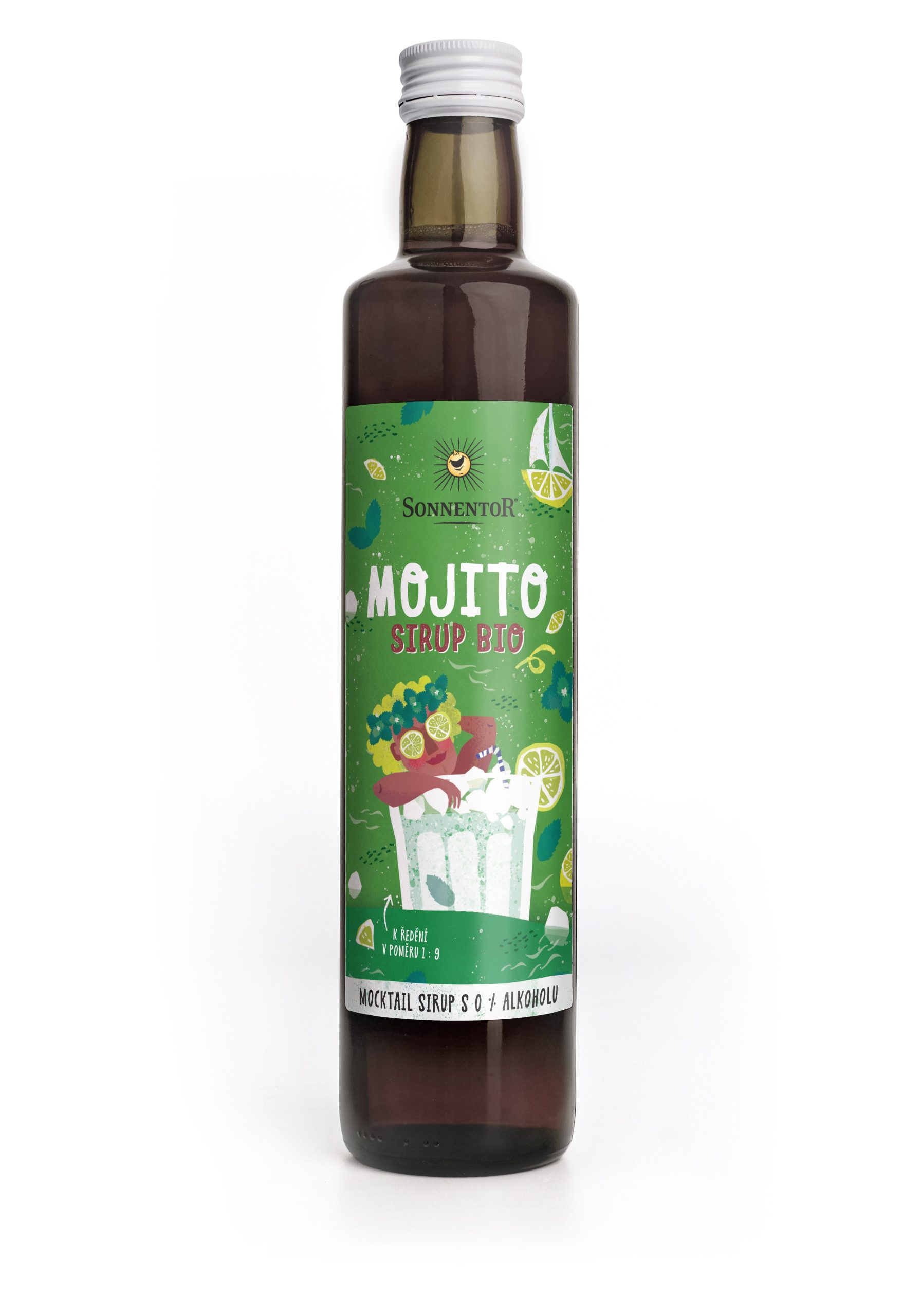 Sonnentor Sirup BIO - Mojito (500 ml) - osvěžující chuť bio limetky a máty Sonnentor