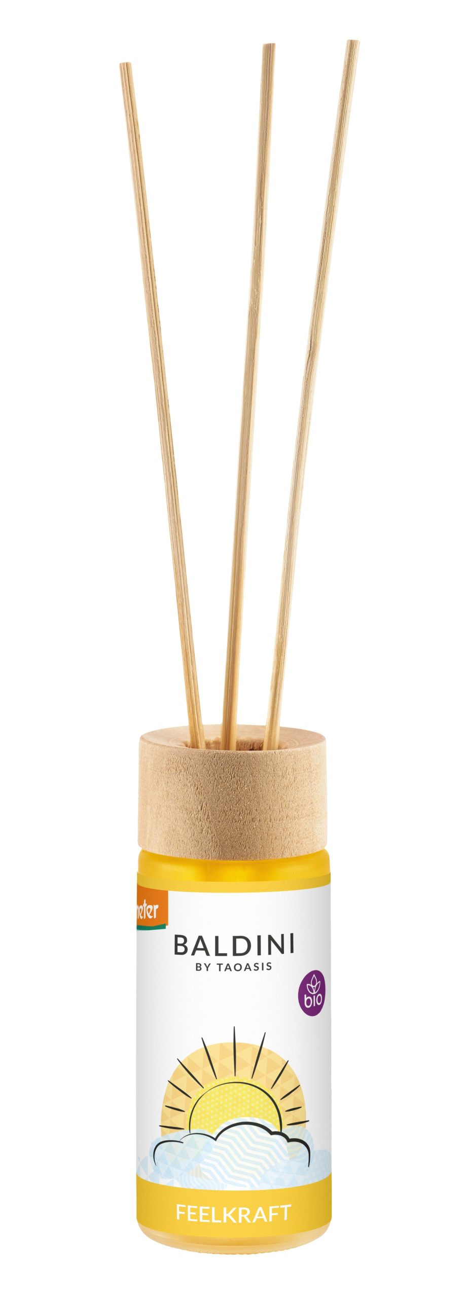 TAOASIS Baldini Aroma difuzér s tyčinkami FeelPower BIO (50 ml) - osvěžující