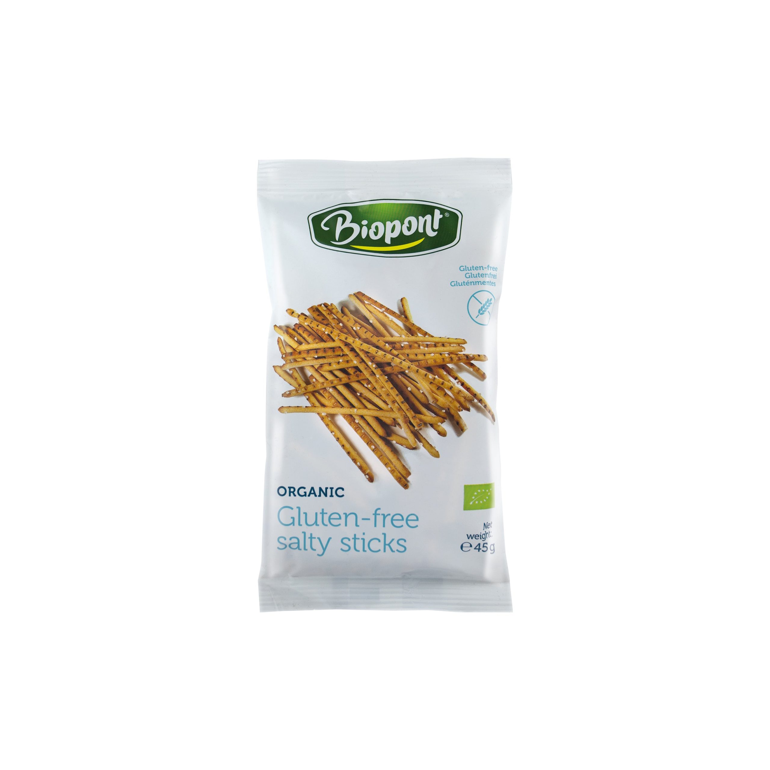 Tyčinky slané bez lepku 45 g BIO   BIOPONT Biopont