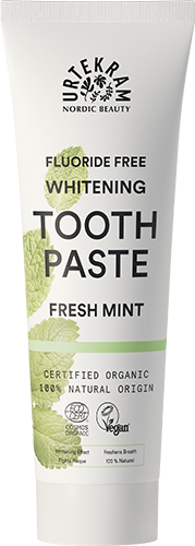 Urtekram Bělicí zubní pasta s mátou BIO (75 ml) - se svěží mátovou chutí Urtekram