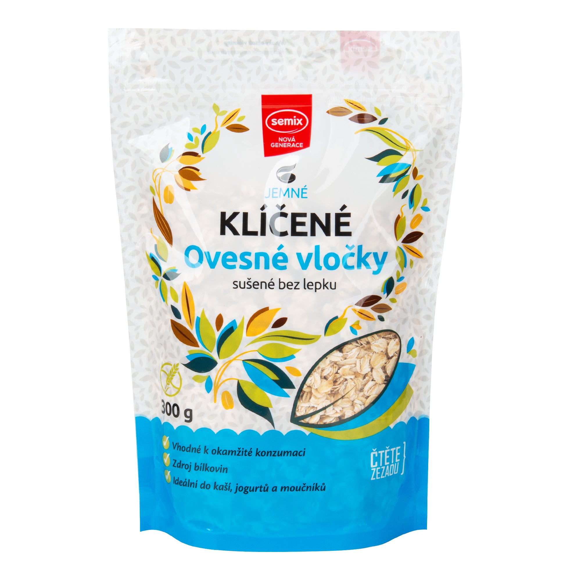 Vločky ovesné klíčené bezlepkové 300  g   SEMIX Semix Pluso