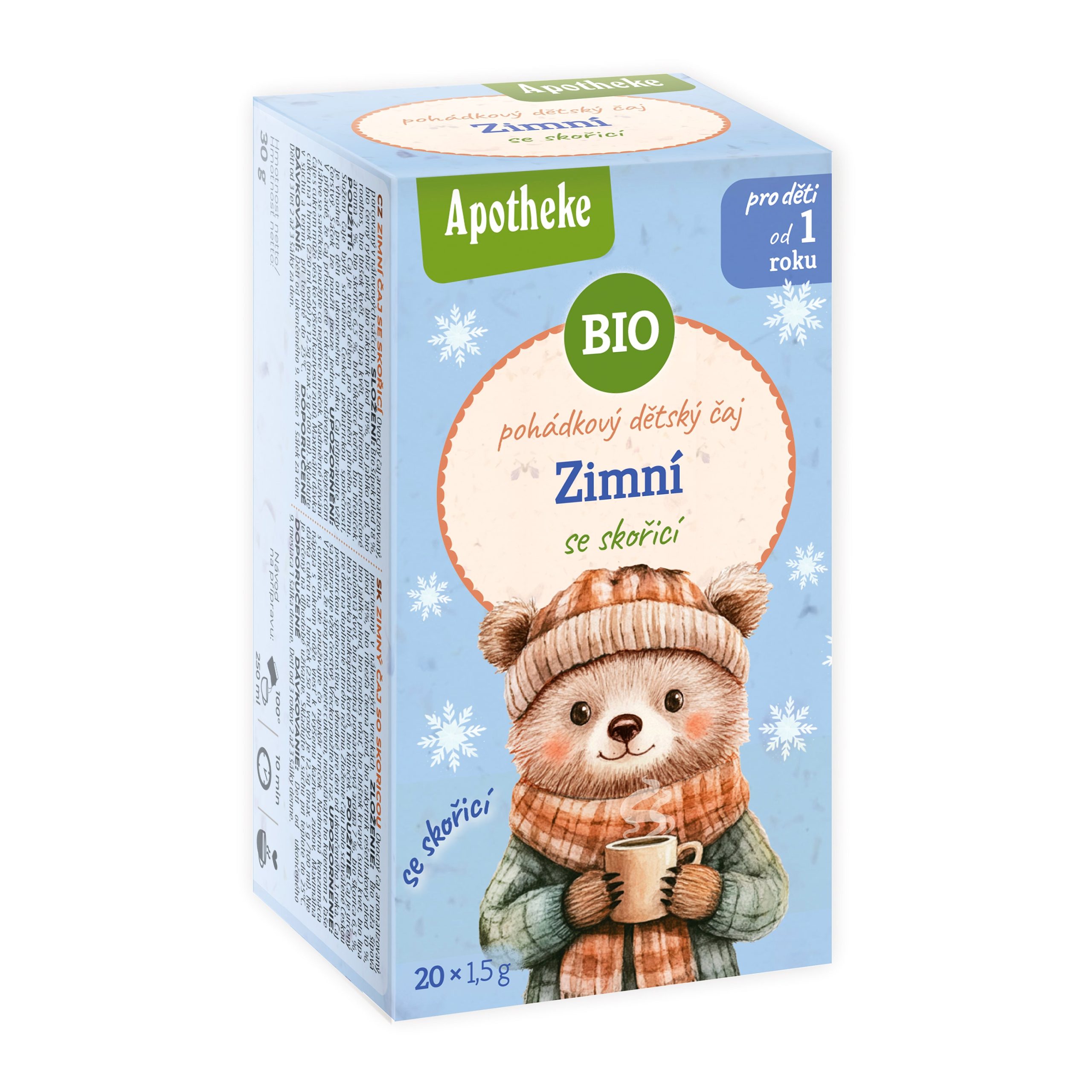 Apotheke Čaj dětský Zimní se skořicí BIO - nálev. sáčky (20 x 1