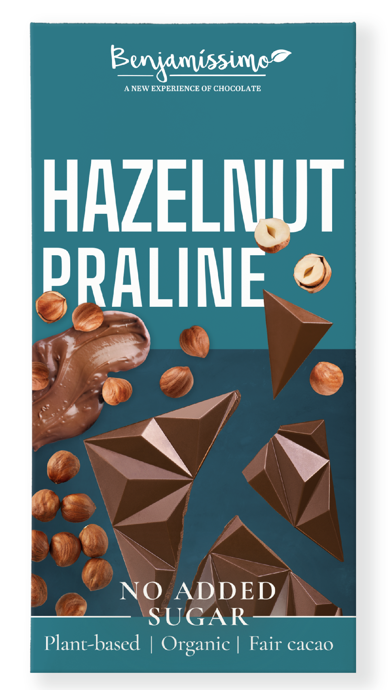 Benjamíssimo Pralinková čokoláda bez přidaného cukru BIO (60 g) - slazená erythritolem Benjamíssimo