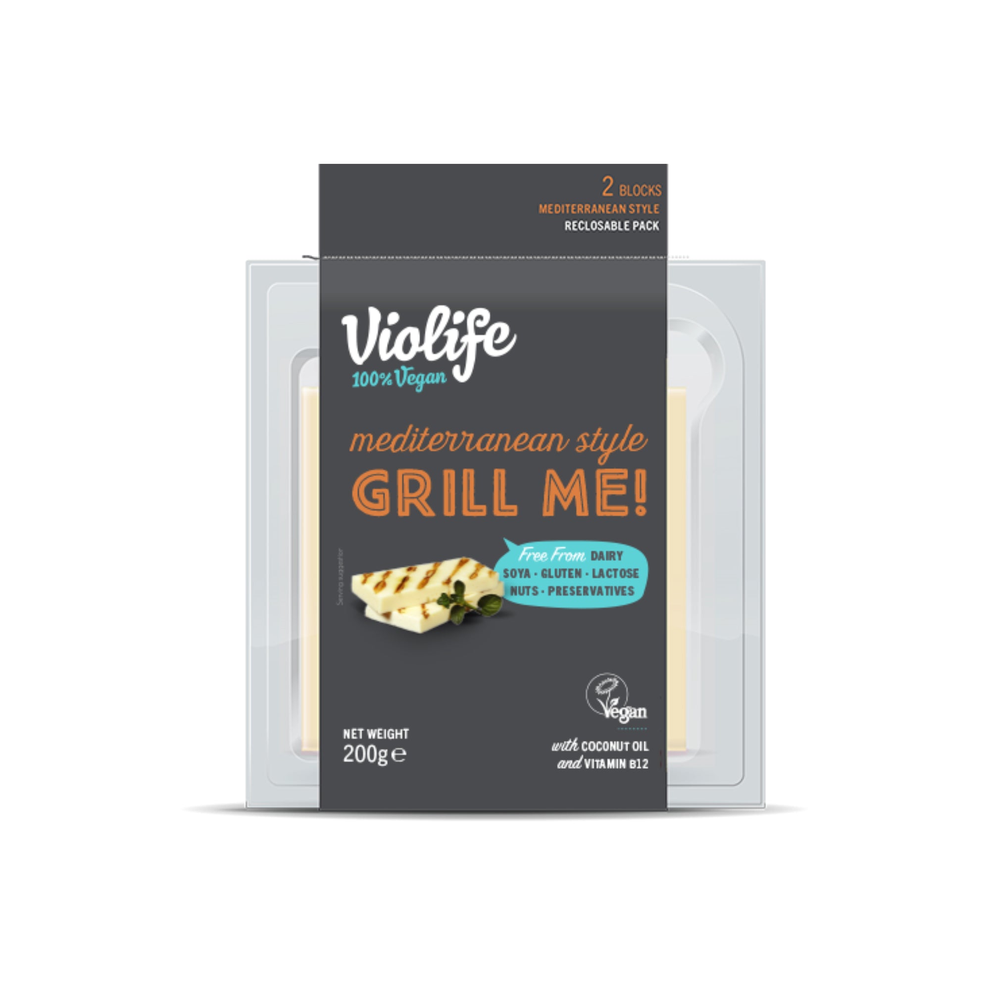 Blok na gril středomořského typu 200 g   VIOLIFE Violife