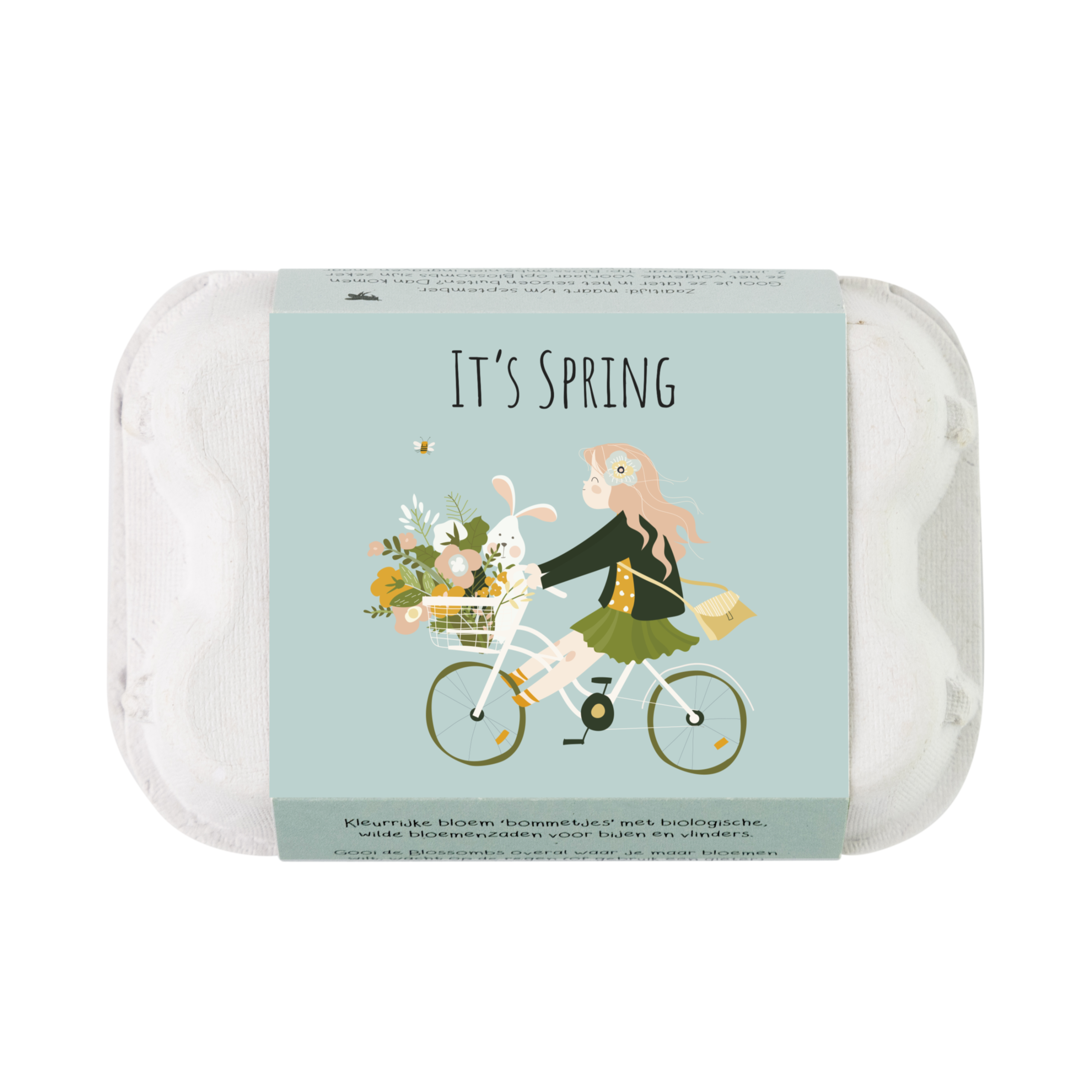 Blossombs Semínkové bomby - Dárkový box na vajíčka - Jaro (6 ks) - divoké luční kvítí Blossombs