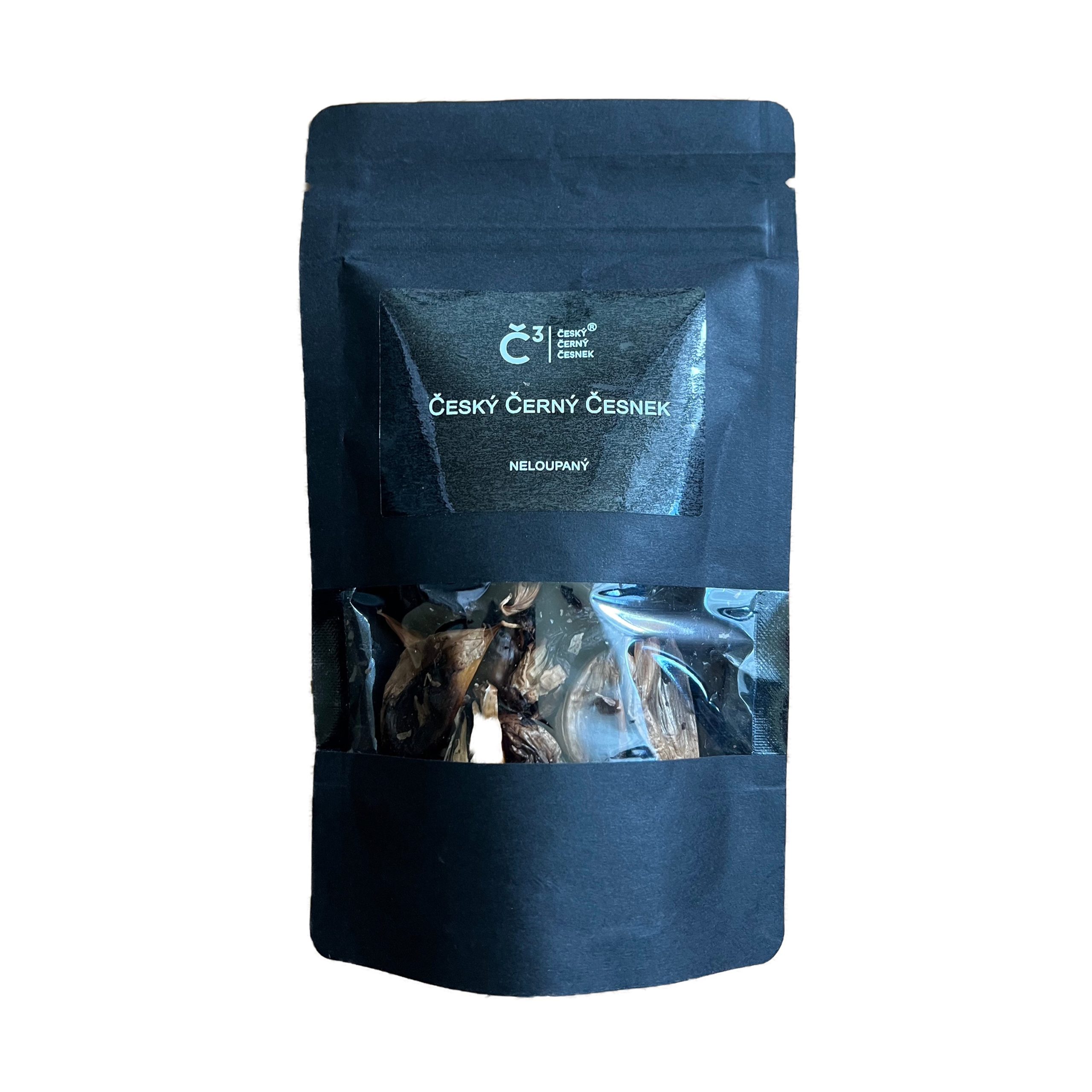 Česnek černý český neloupaný 60 g   BLACK GARLIC Český černý česnek