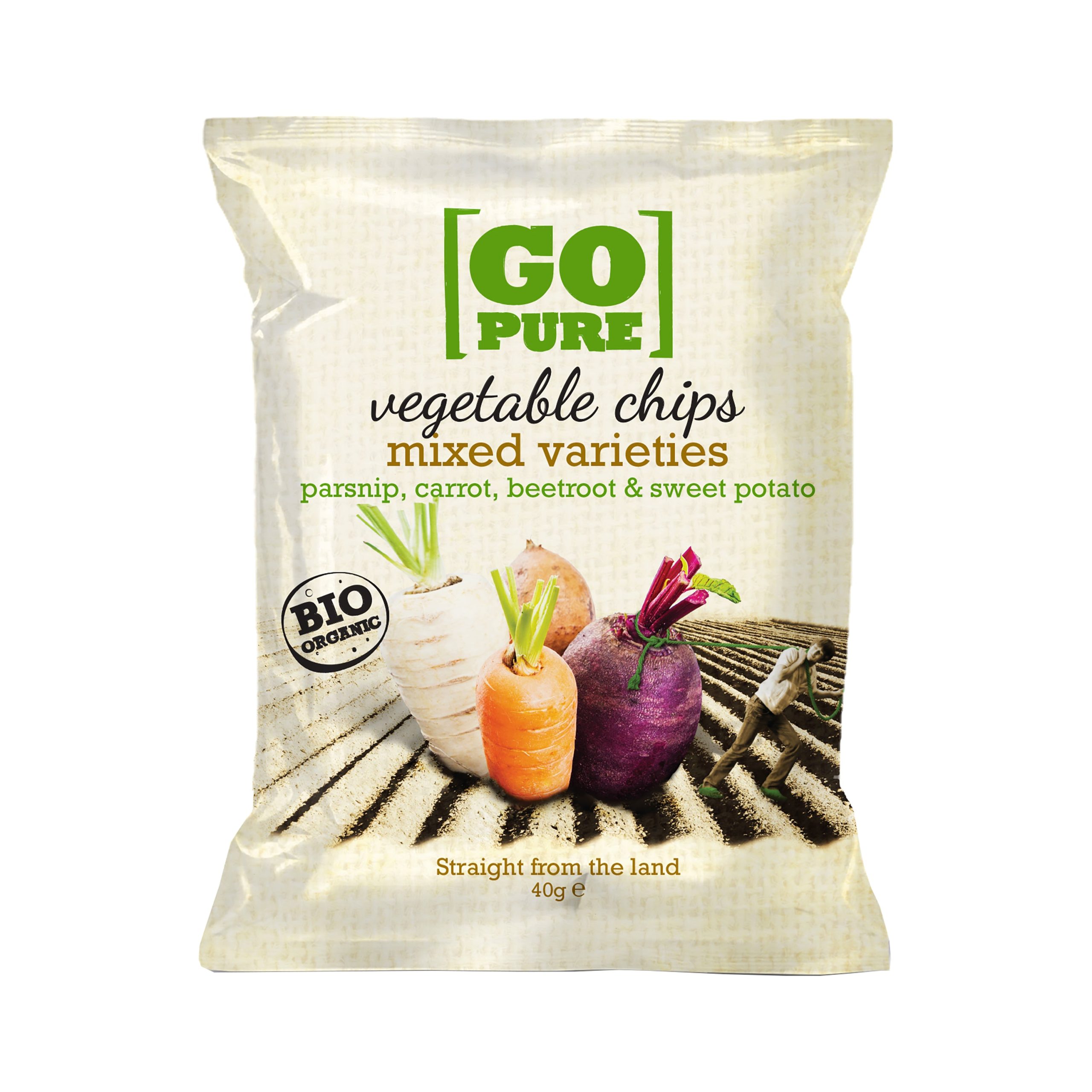 Chipsy zeleninové 40 g BIO   GO PURE Go Pure