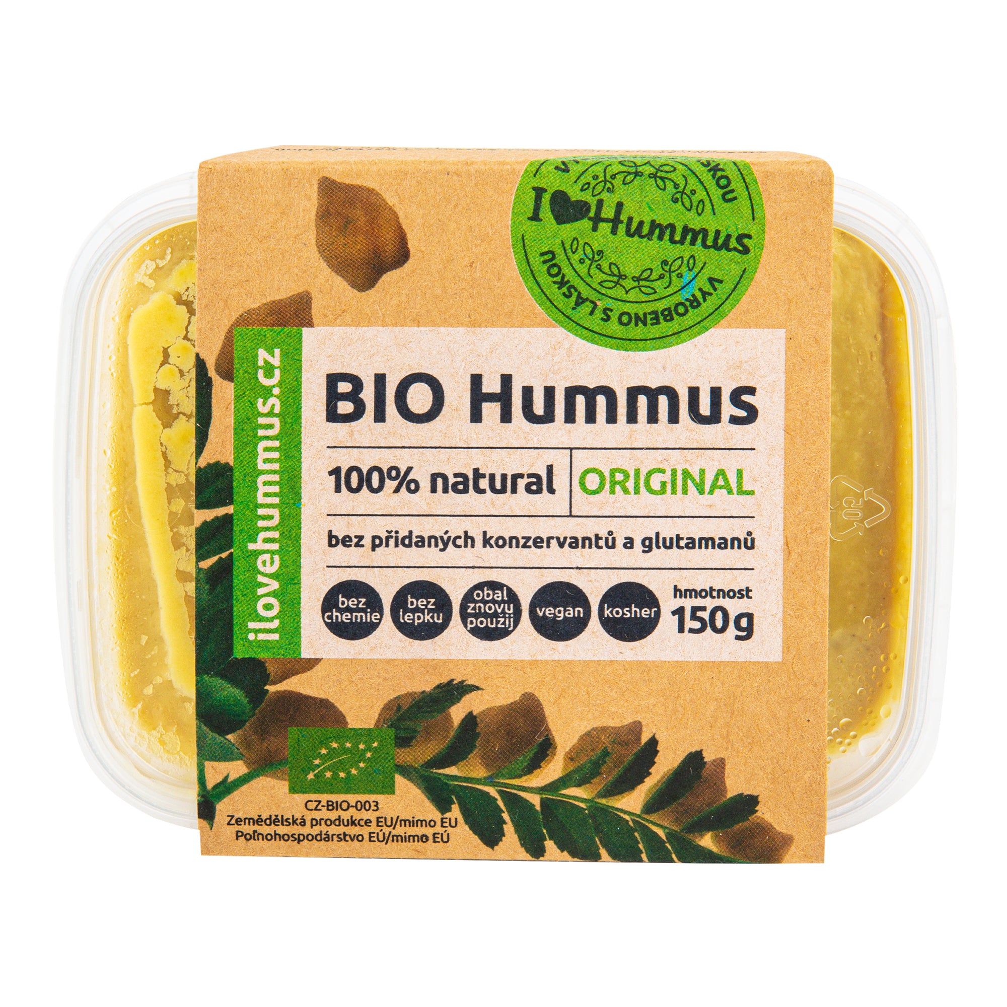 I love Hummus Hummus original BIO (150 g) I Love Hummus