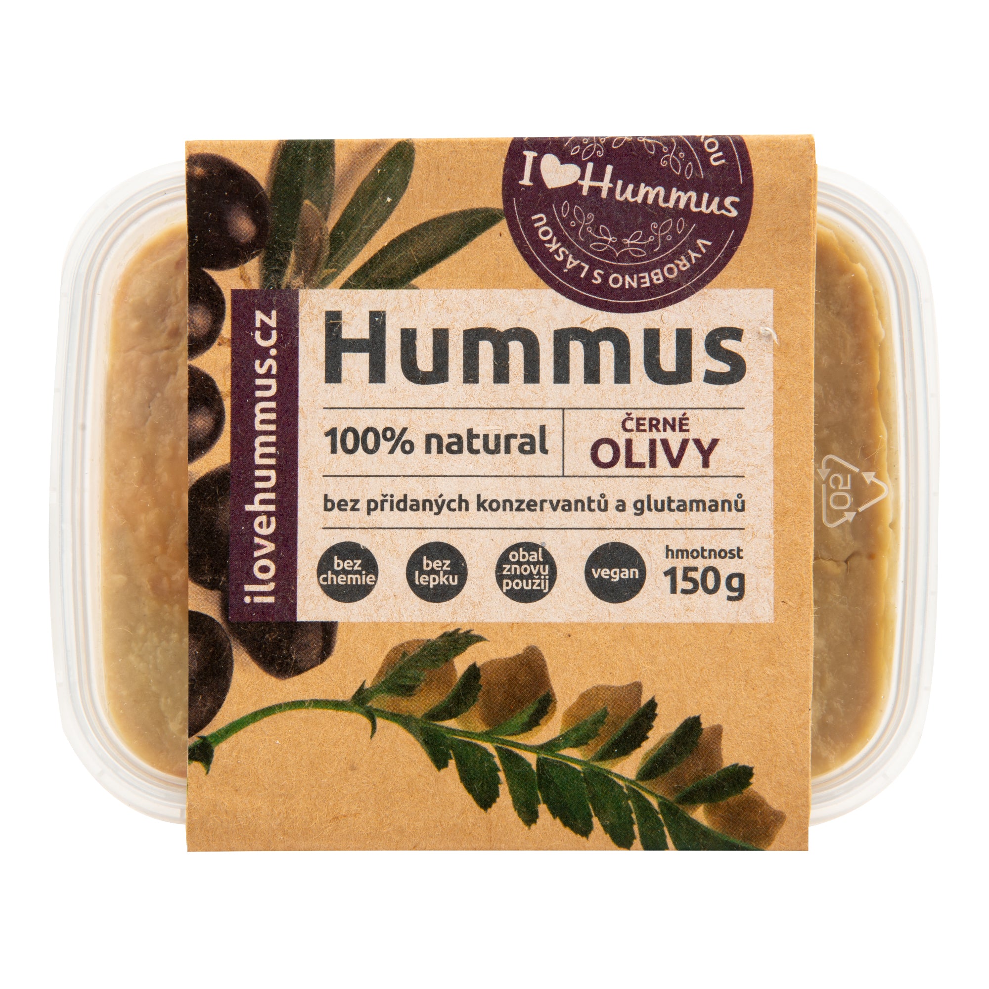 I love Hummus Hummus s černými olivami (150 g) I Love Hummus