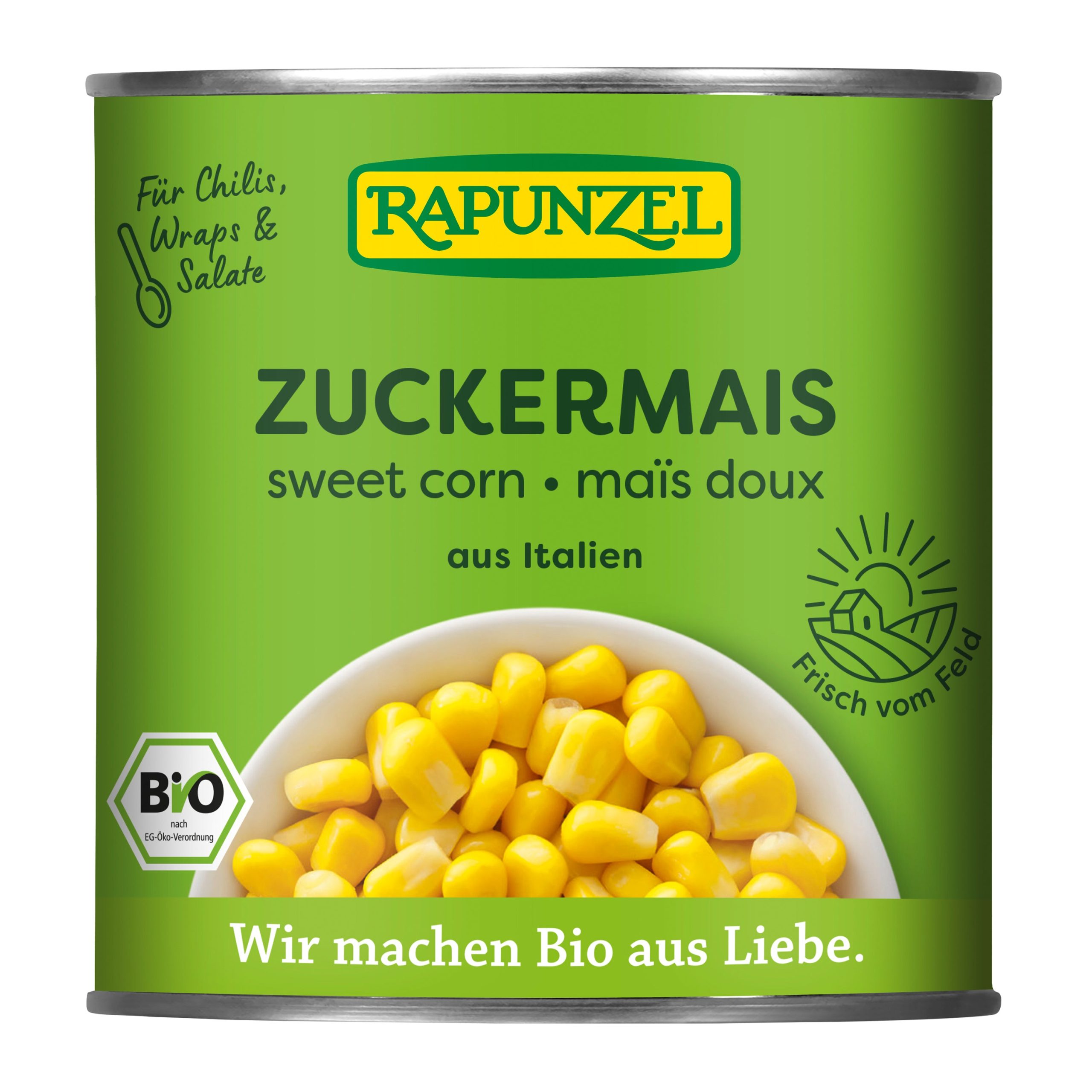 Kukuřice cukrová sterilovaná 340 g BIO   RAPUNZEL Rapunzel