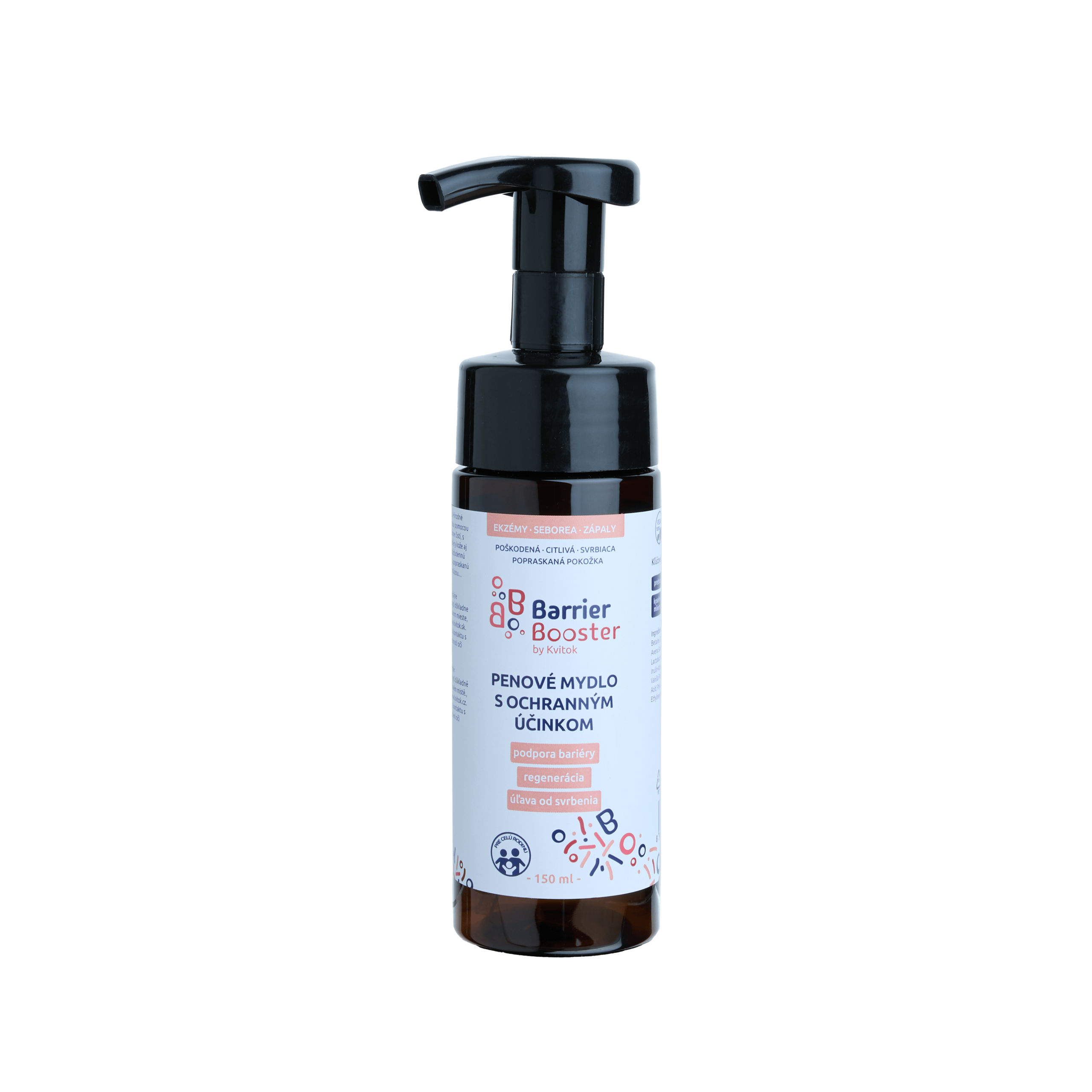 Kvitok Barrier Booster Tekuté pěnové mýdlo s ochranným účinkem (150 ml) - s jemnou vůní vanilky Kvitok