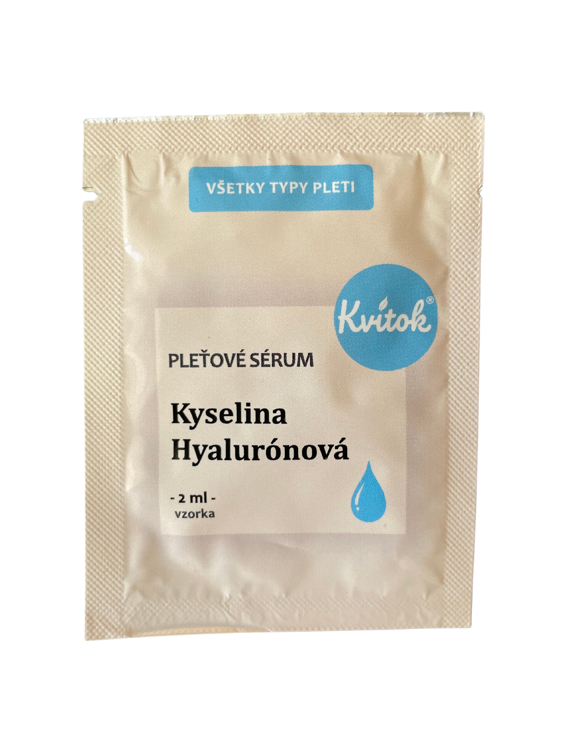 Kvitok Hydratační pleťové sérum - Kyselina hyaluronová - vzorek (2 ml) - intenzivní hydratace Kvitok