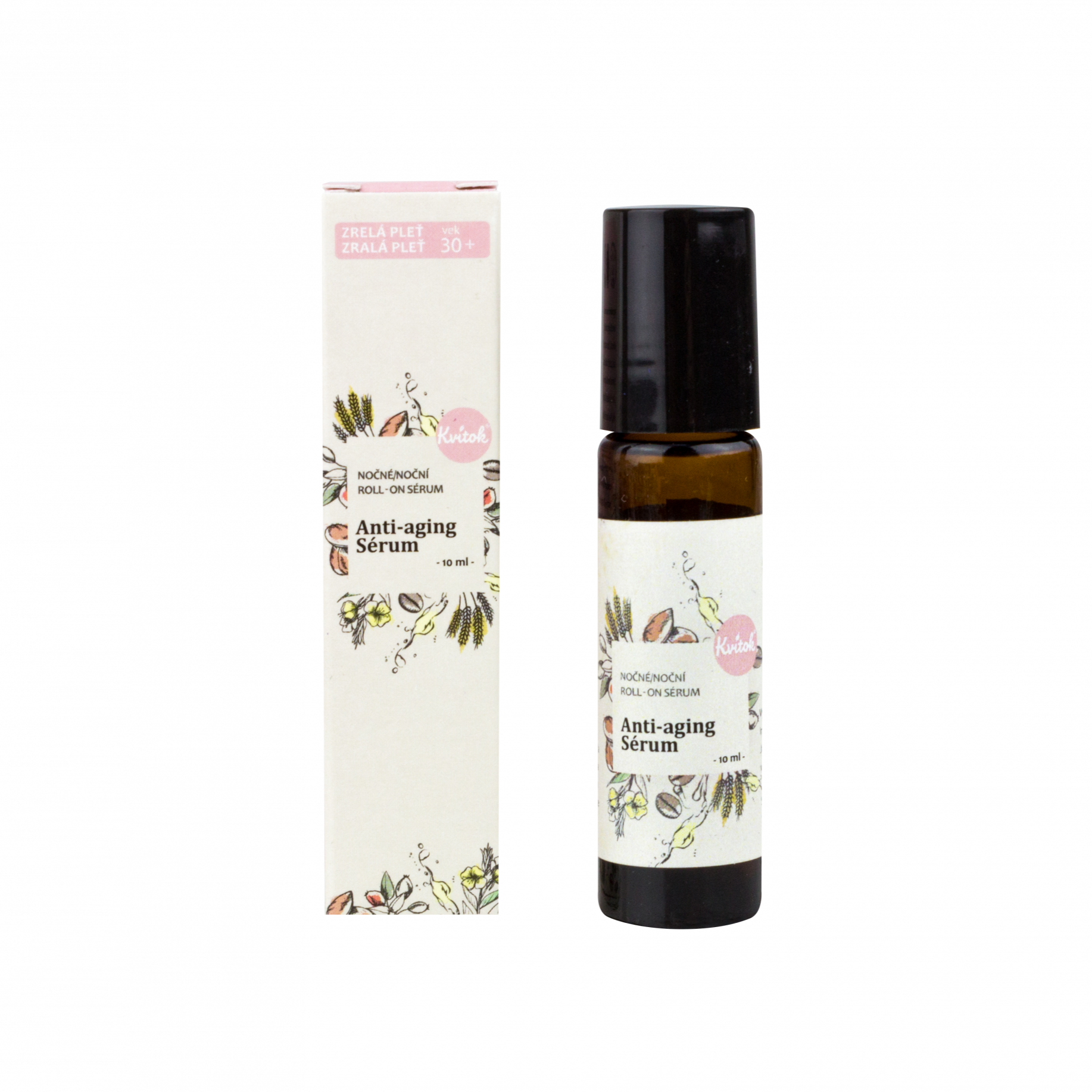 Kvitok Noční roll-on sérum pro zralou pleť 30+ (10 ml) Kvitok