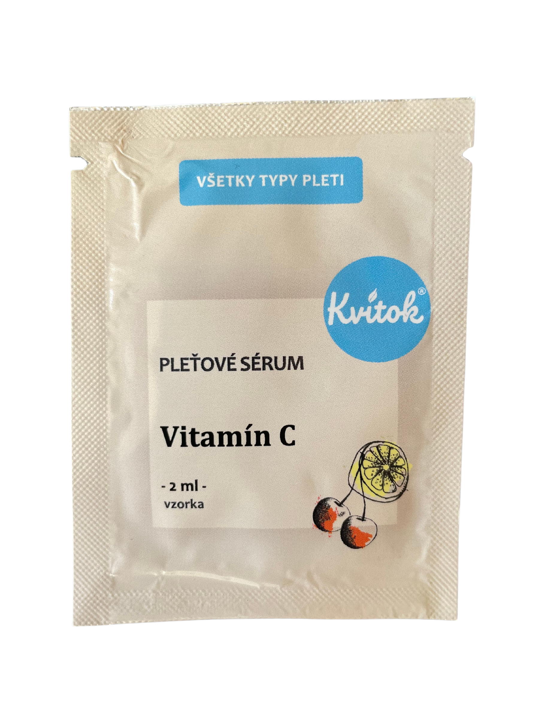 Kvitok Pleťové sérum - Vitamin C - vzorek (2 ml) - anti-aging účinky Kvitok