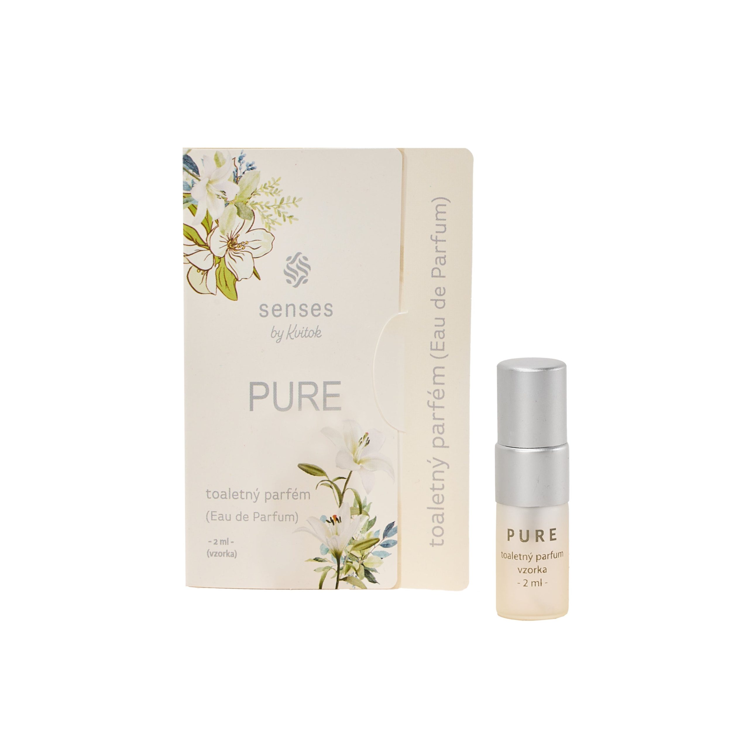 Kvitok Senses Toaletní parfém Pure - vzorek (2 ml) - jasmínově květinová vůně Kvitok