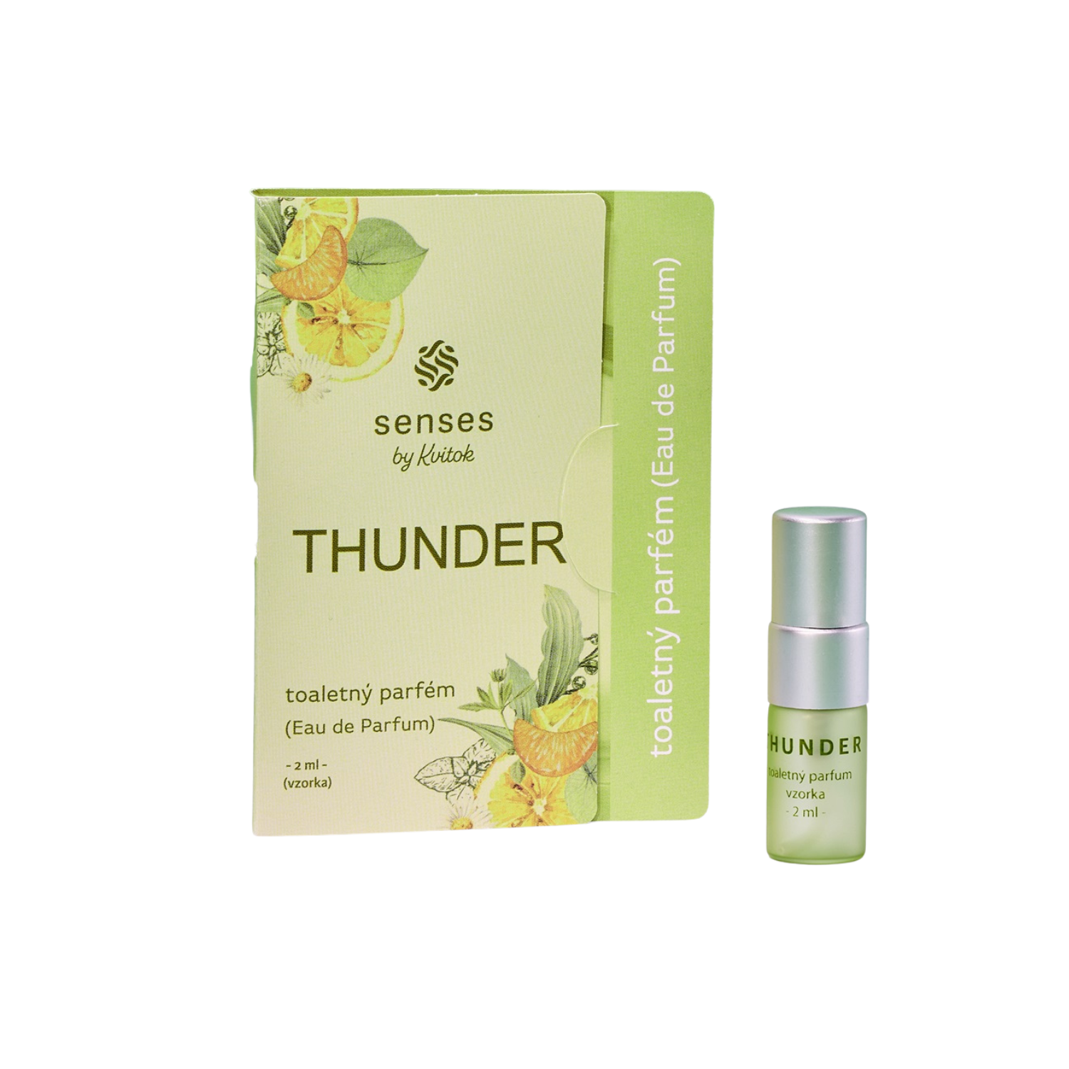 Kvitok Senses Toaletní parfém Thunder - vzorek (2 ml) - svěže kořenitá vůně Kvitok