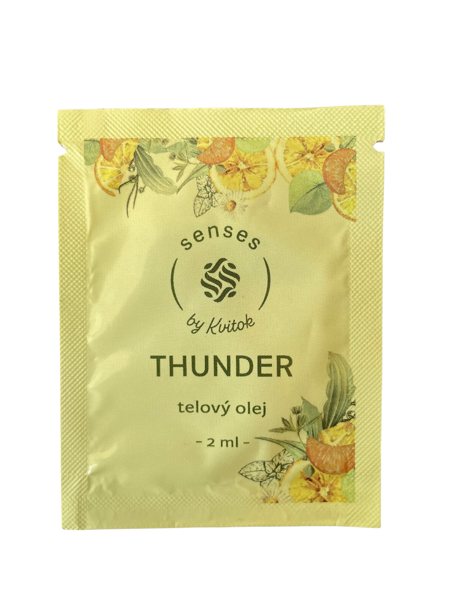 Kvitok Senses Vyživující tělový olej Thunder - vzorek (2 ml) - svěže kořenitá vůně Kvitok