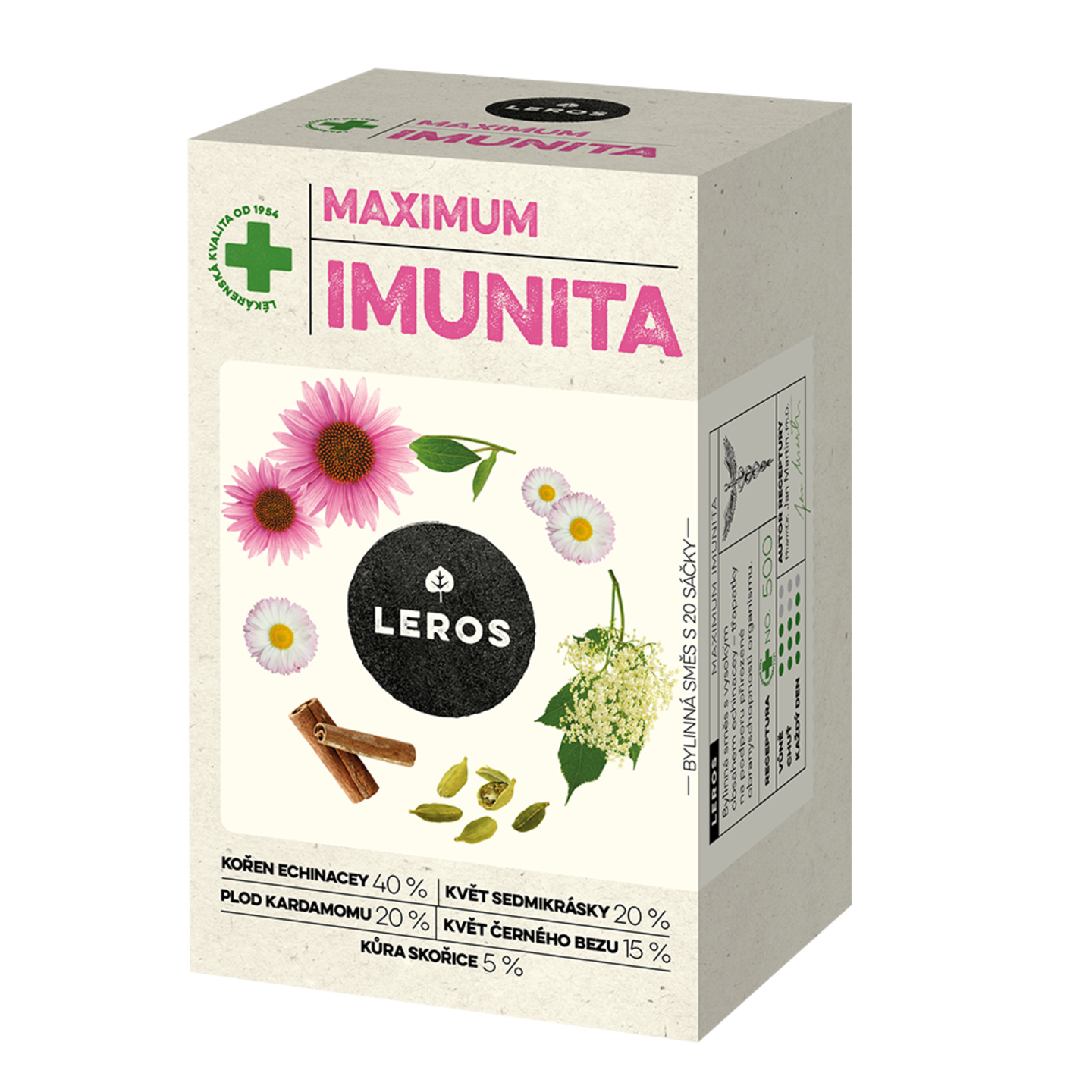 LEROS Bylinný čaj Maximum Imunita - nálev. sáčky (20 x 1