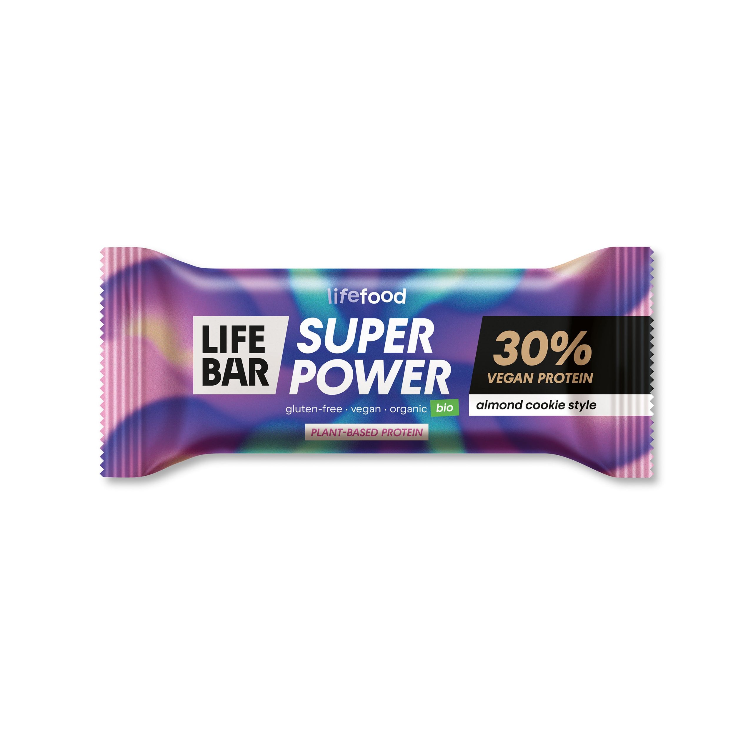 Lifefood Tyčinka Lifebar mandlová Super Power BIO (40 g) - 30 % rostlinného proteinu Lifefood