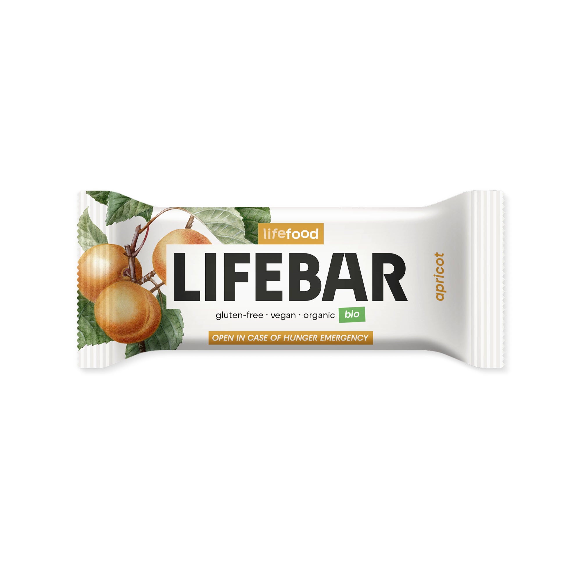 Lifefood Tyčinka Lifebar meruňková RAW BIO (40 g) - skvělý zdroj bílkovin a vlákniny Lifefood
