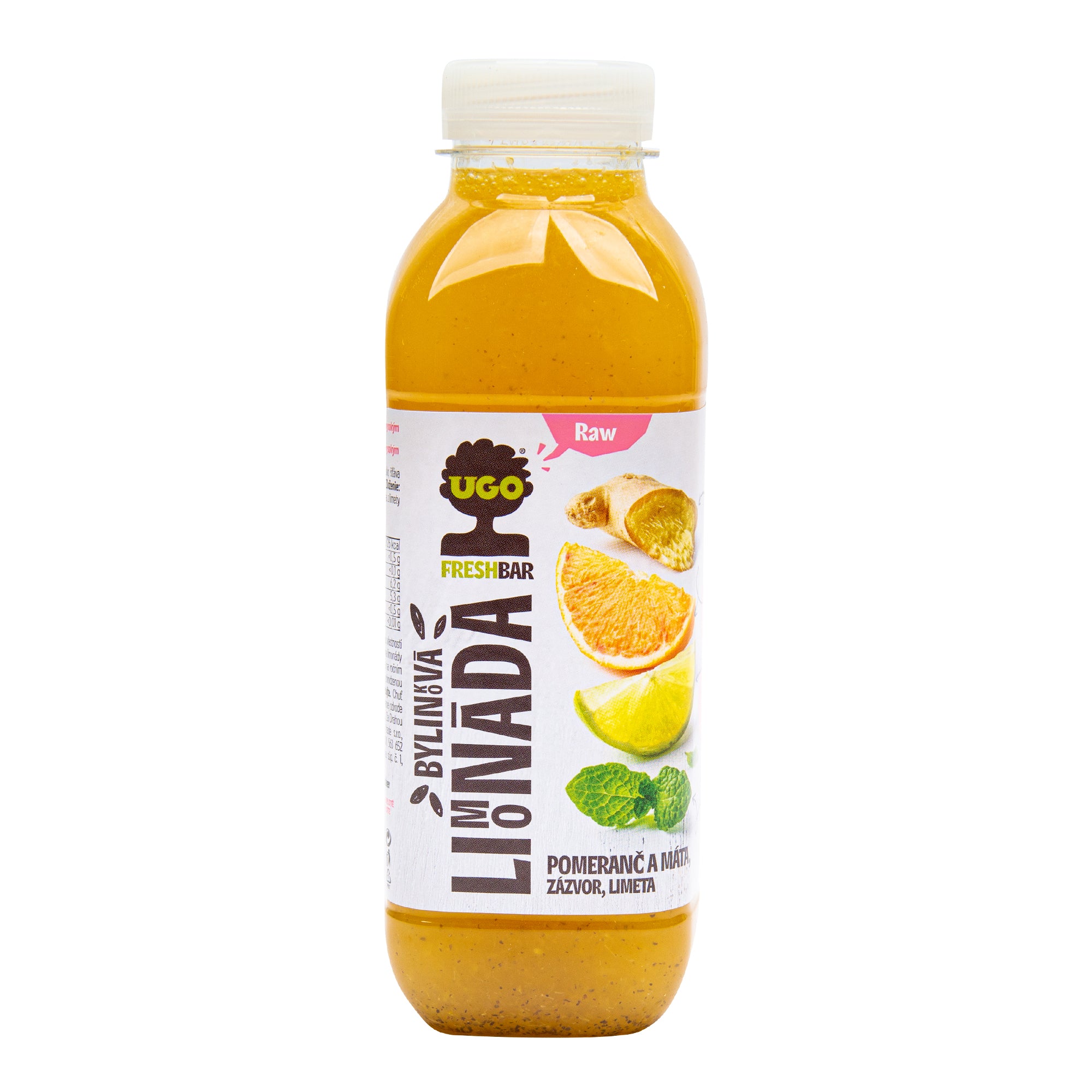 Limonáda pomeranč a máta 500 ml   UGO Ugo