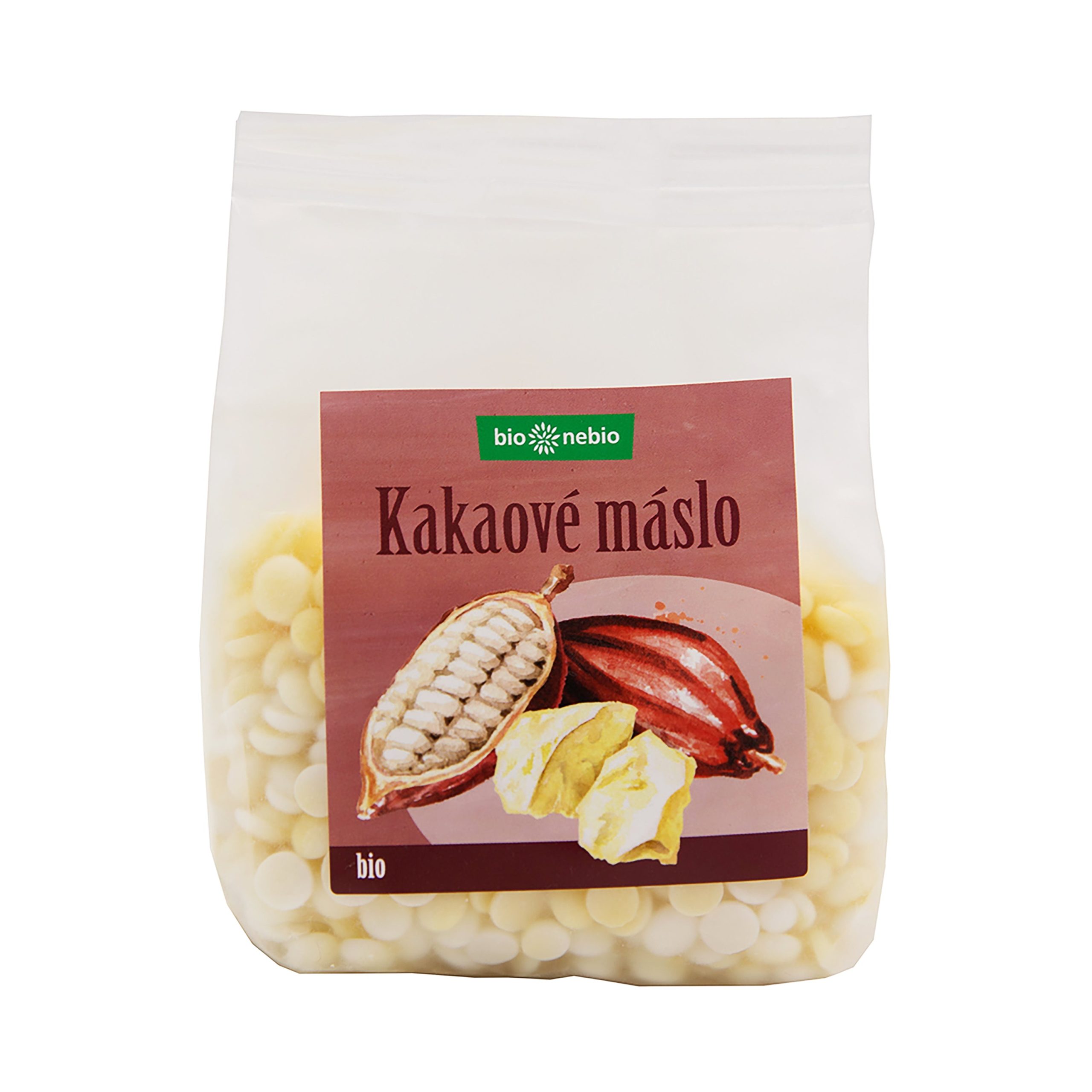 Máslo kakaové pecičky 150 g BIO   BIO NEBIO Bio nebio