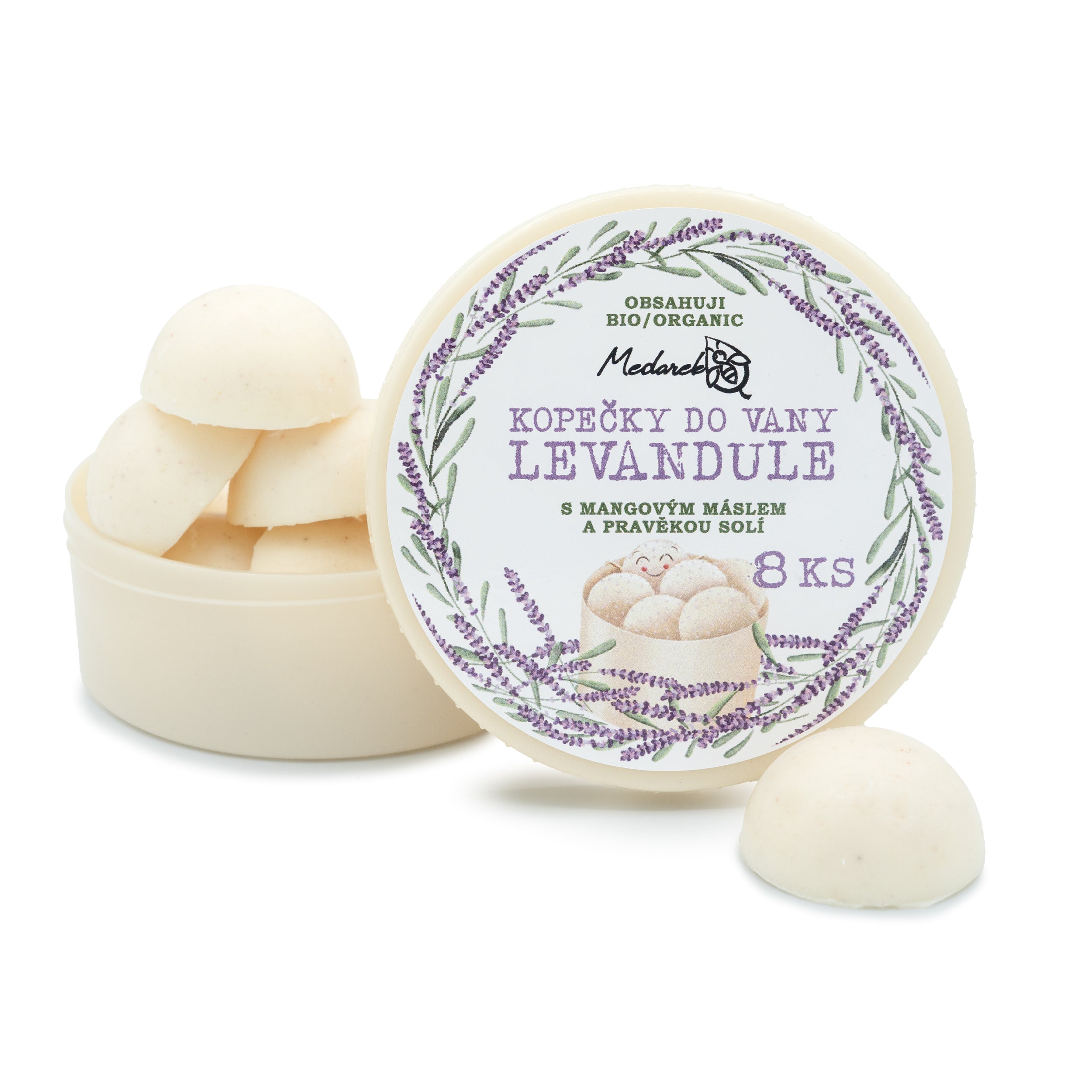 Medarek Kopečky do vany - Levandule (8 ks) - i pro děti od 3 let Medarek