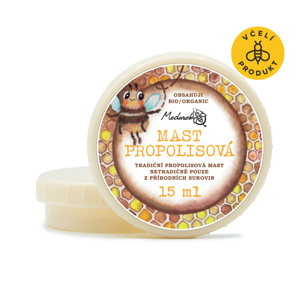 Medarek Propolisová mast - 15 ml - promastí a regeneruje Medarek