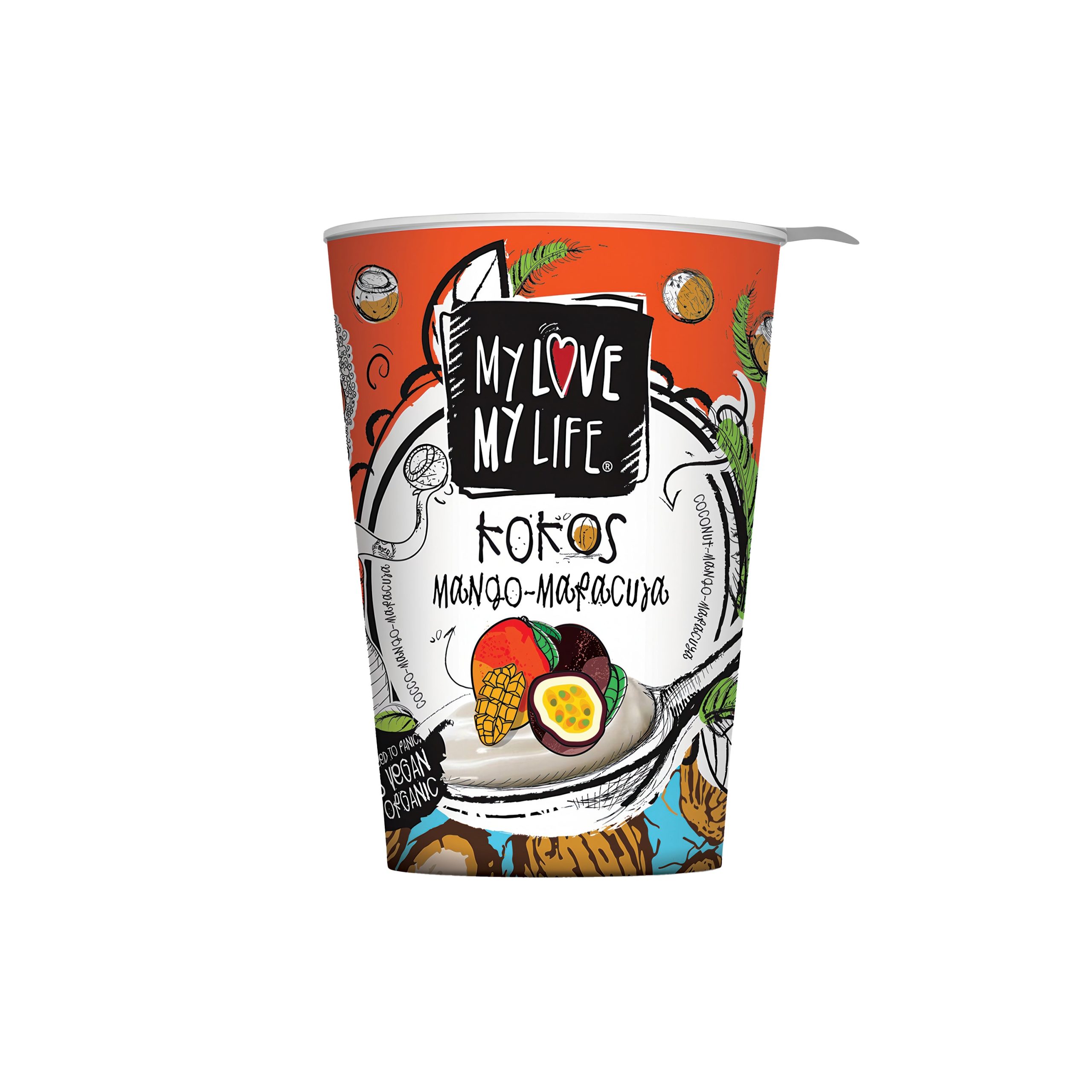 My Love My Life Zakysaný kokosový Mango a Marakuja BIO (180 g) My Love My Life