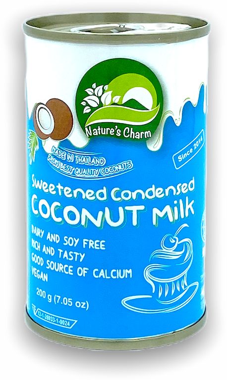 Nature's Charm Kokosová alternativa slazeného kondenzovaného mléka - 200 g - 100% rostlinná alternativa Nature's Charm