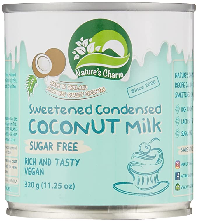Nature's Charm Kokosové kondenzované mléko slazené erythritolem (320 g) - bez obsahu cukru Nature's Charm