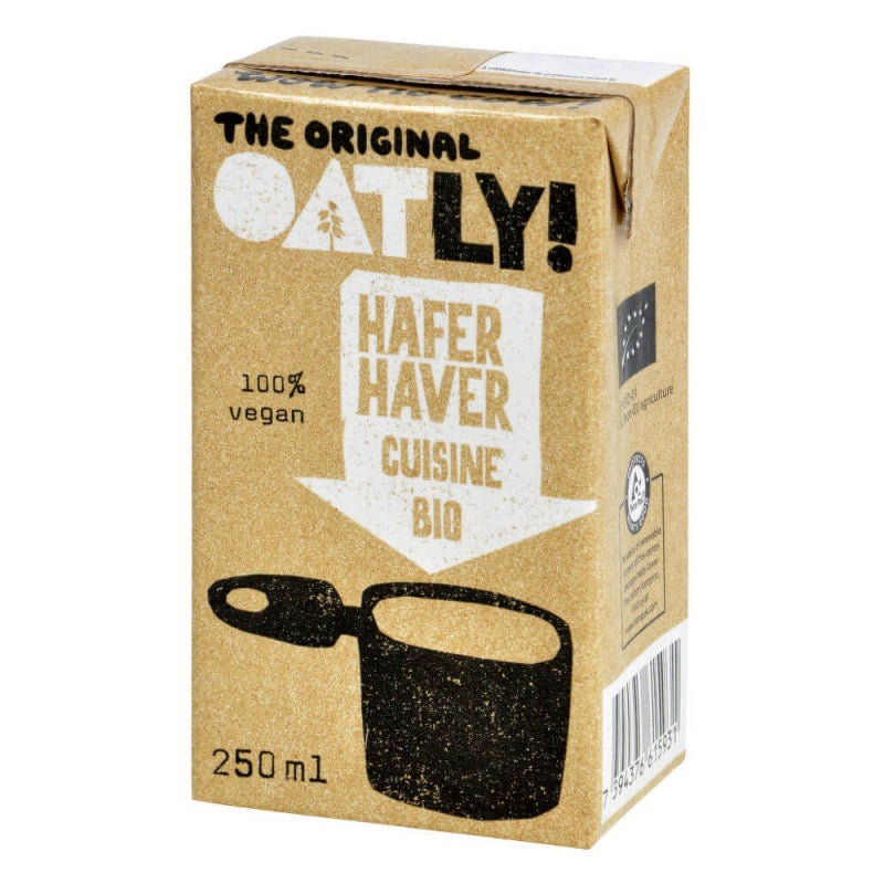 Oatly! Ovesná alternativa smetany na vaření BIO (250 ml) - 100% rostlinný pomocník Oatly!
