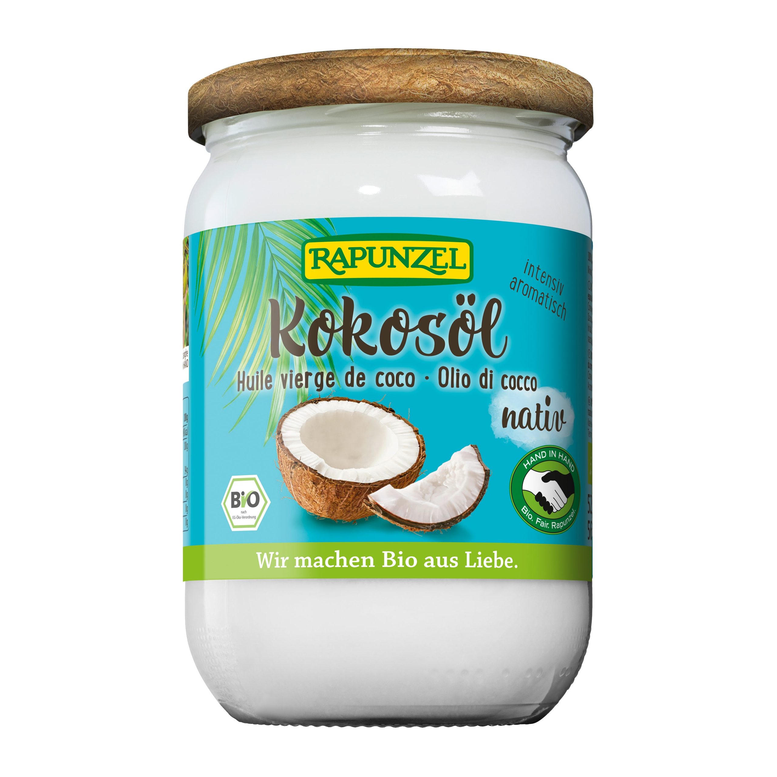 Olej kokosový lisovaný za studena 525 g BIO   RAPUNZEL Rapunzel
