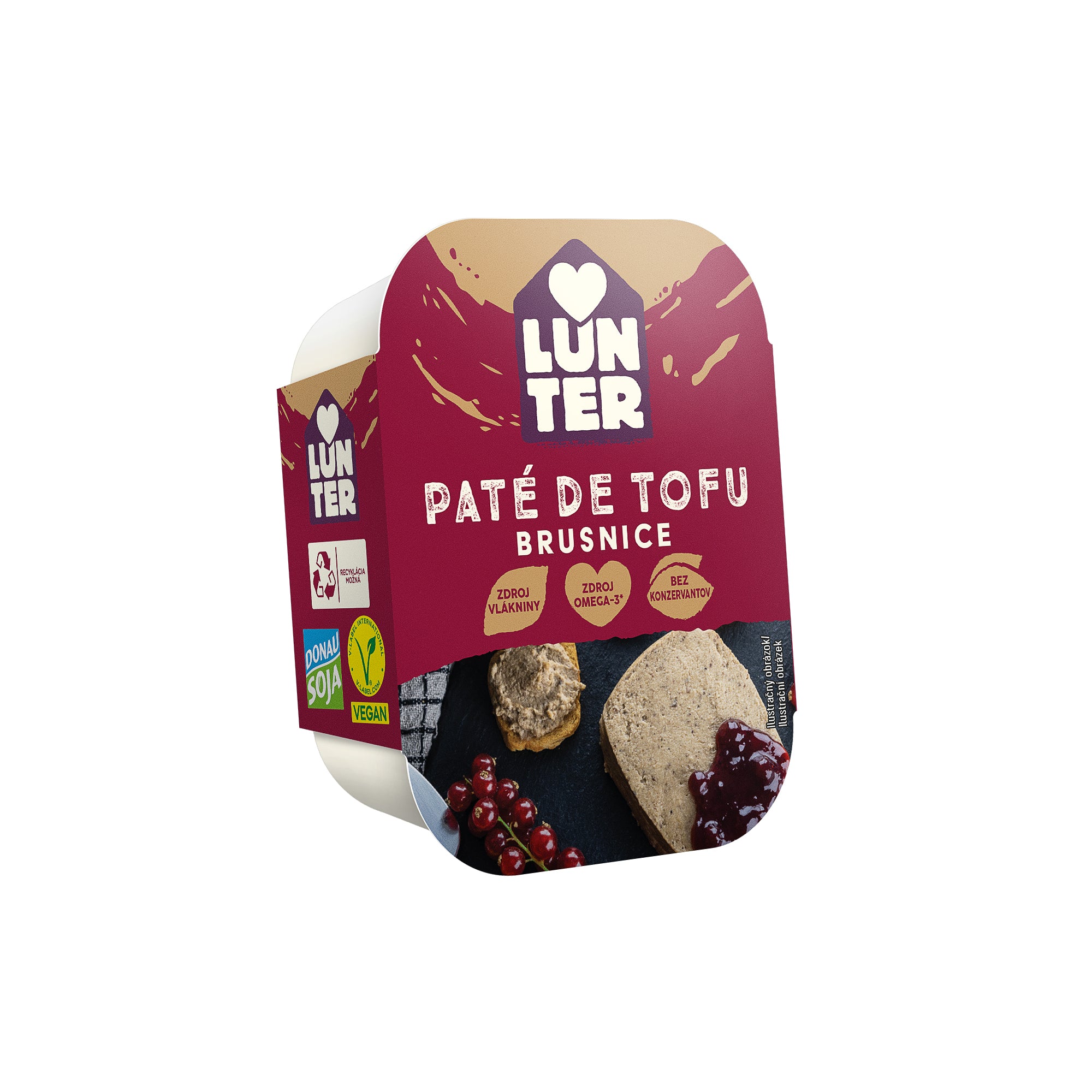 Paté z tofu s brusinkami 150 g   LUNTER Lunter