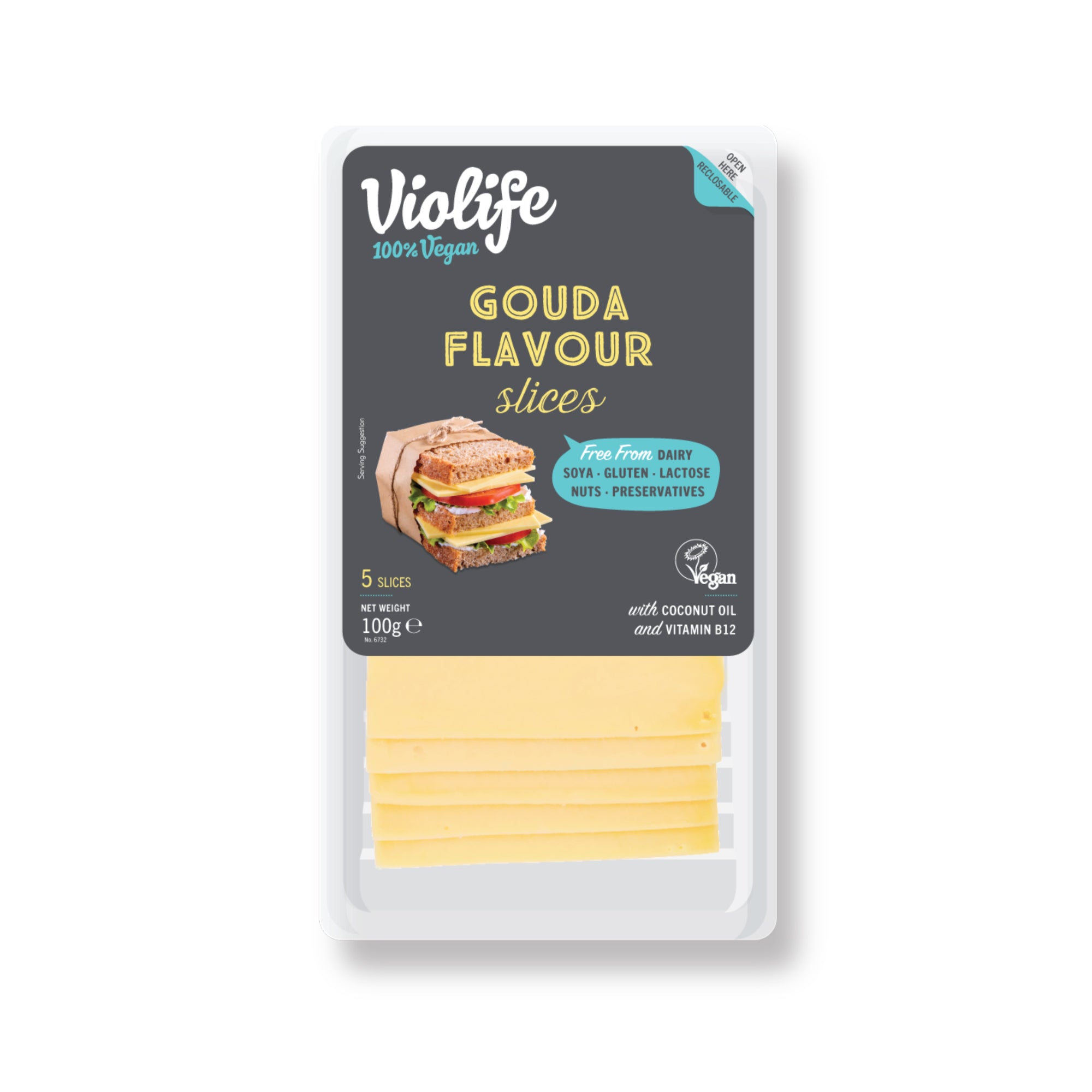 Plátky s příchutí gouda 100 g   VIOLIFE Violife