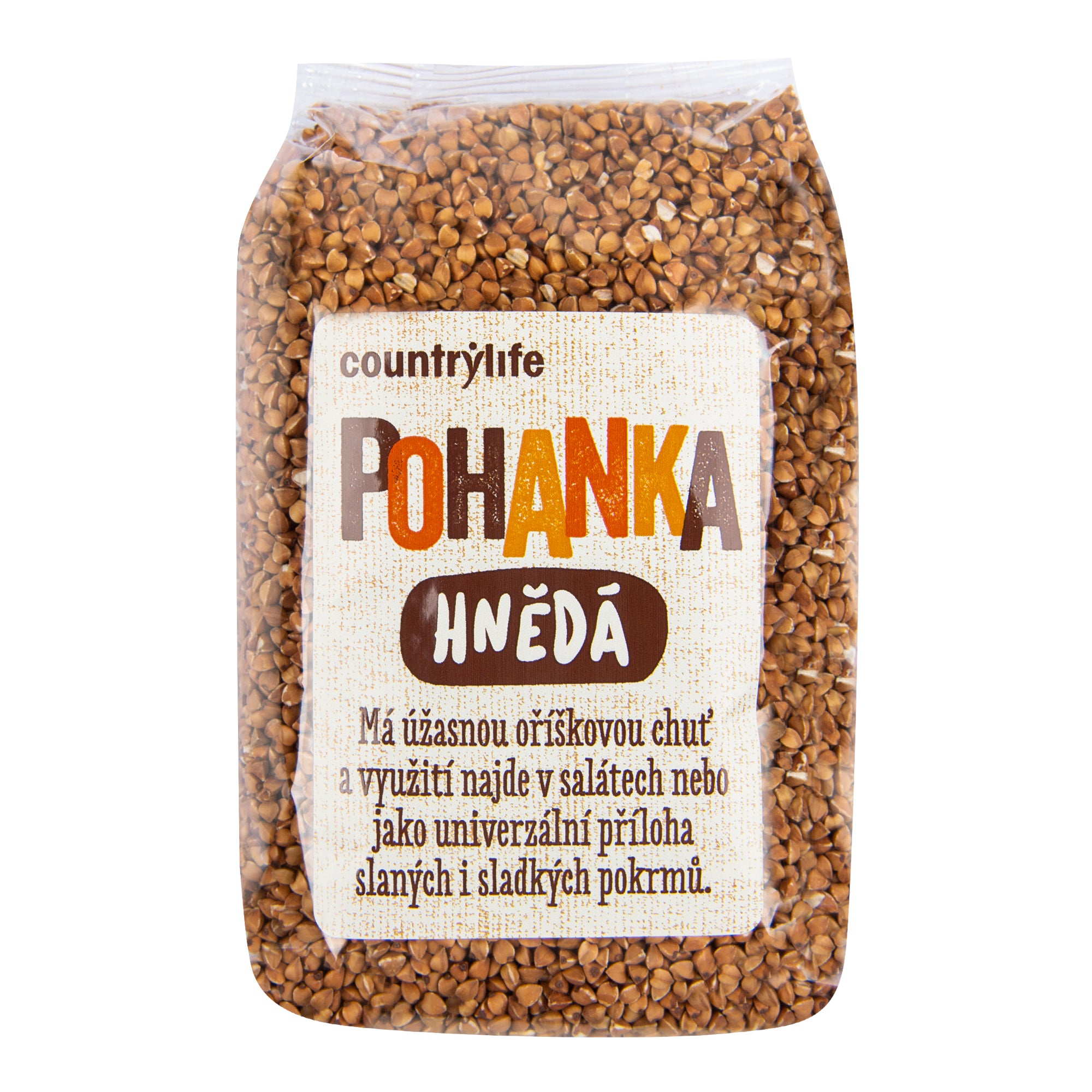 Pohanka hnědá 500 g   COUNTRY LIFE - úžasná oříšková chuť Country Life