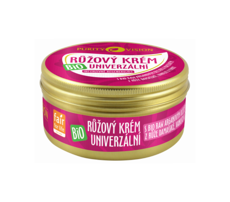 Purity Vision Růžový krém univerzální BIO (70 ml) - pošk. obal - v praktickém balení Purity Vision