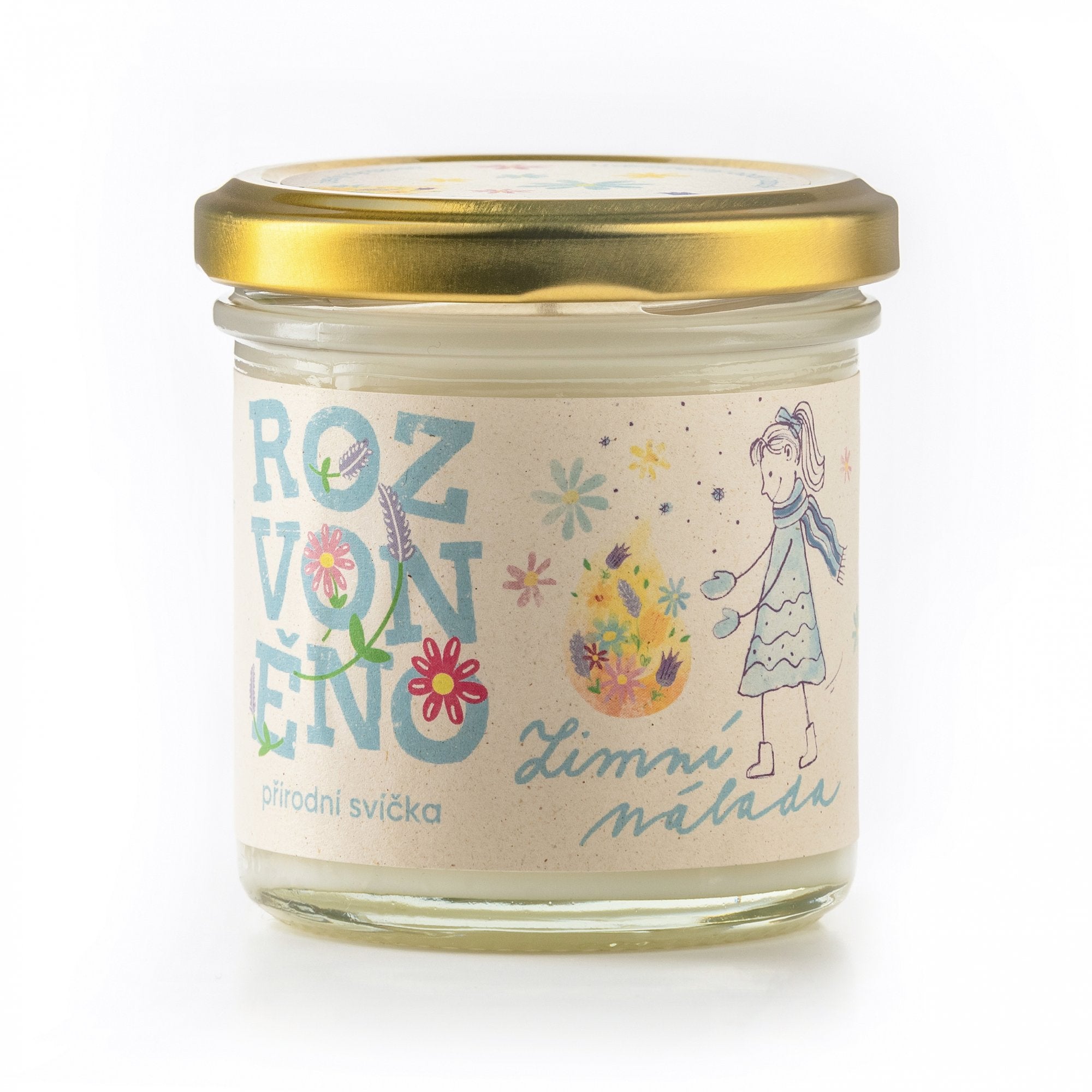 Rozvoněno Vonná svíčka - Zimní nálada (130 ml) - pošk. obal Rozvoněno