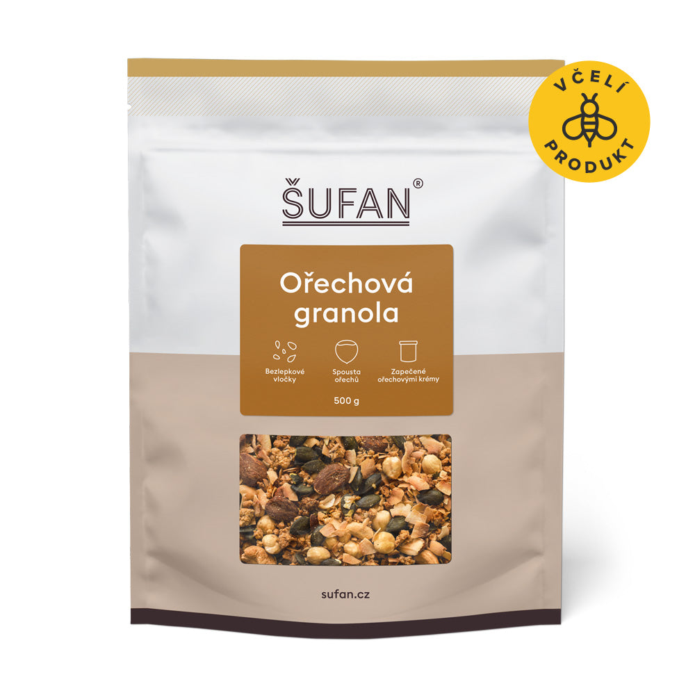 Šufan Granola ořechová (sáček 500 g) - bez lepku Šufan