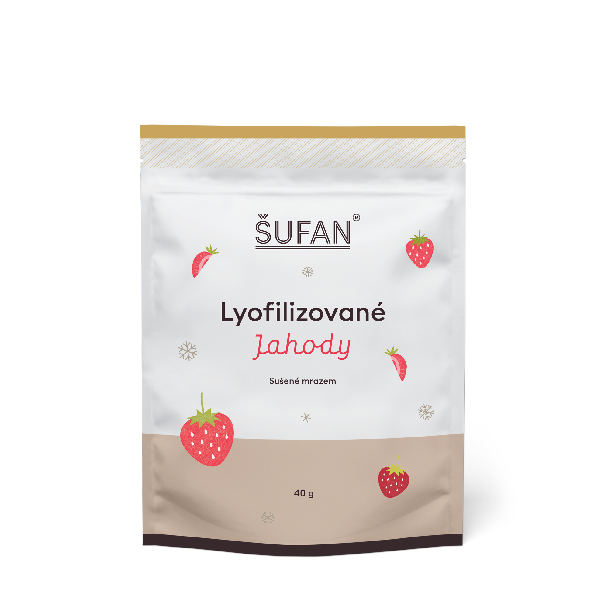Šufan Jahody sušené mrazem (40 g) - bez cukru a konzervantů Šufan